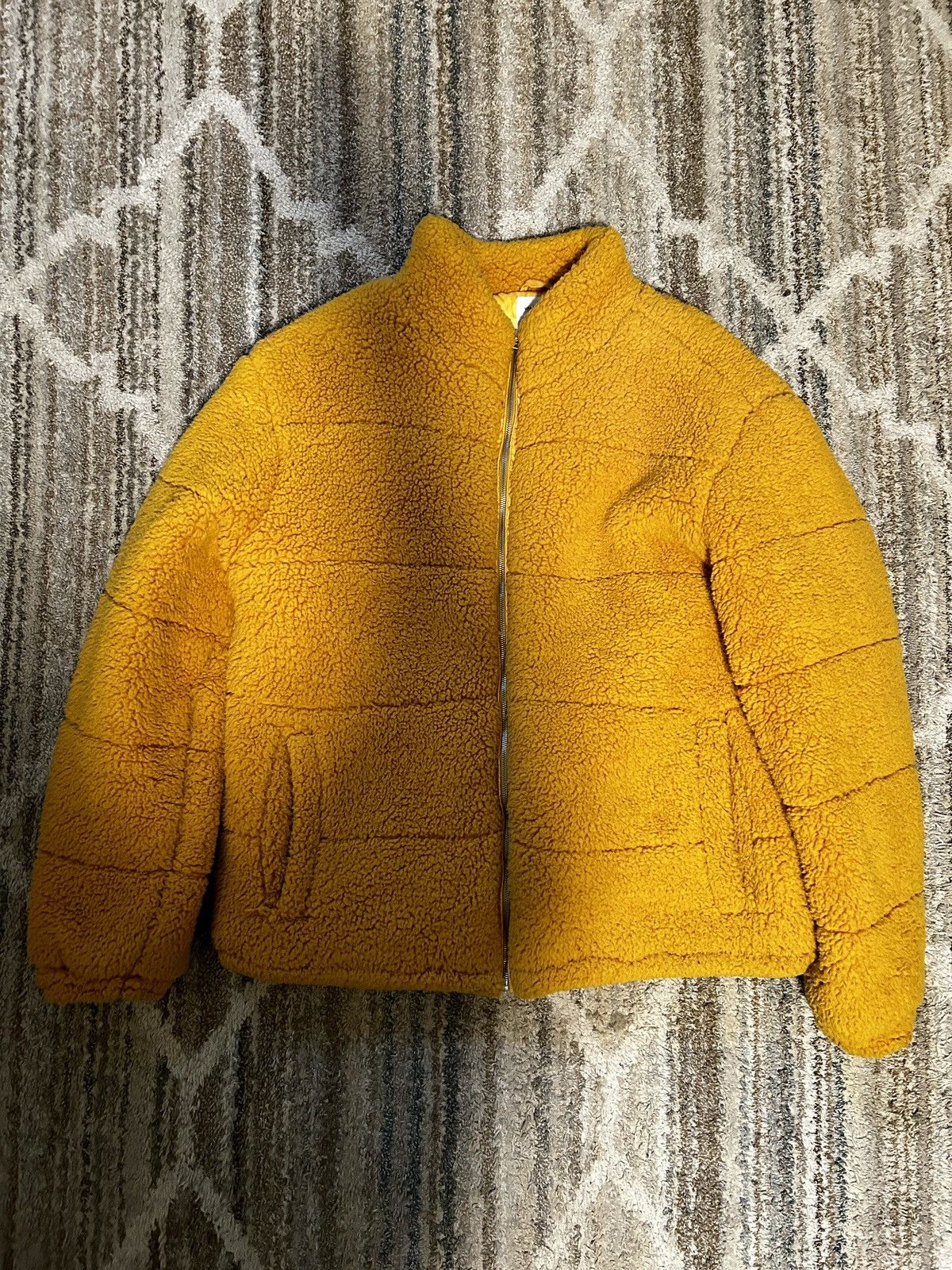 Urban Outfitters Urban Outfitters Faux Shearling Jacket Yellow Size US XXL / EU 58 / 5 - 1 Thumbnail