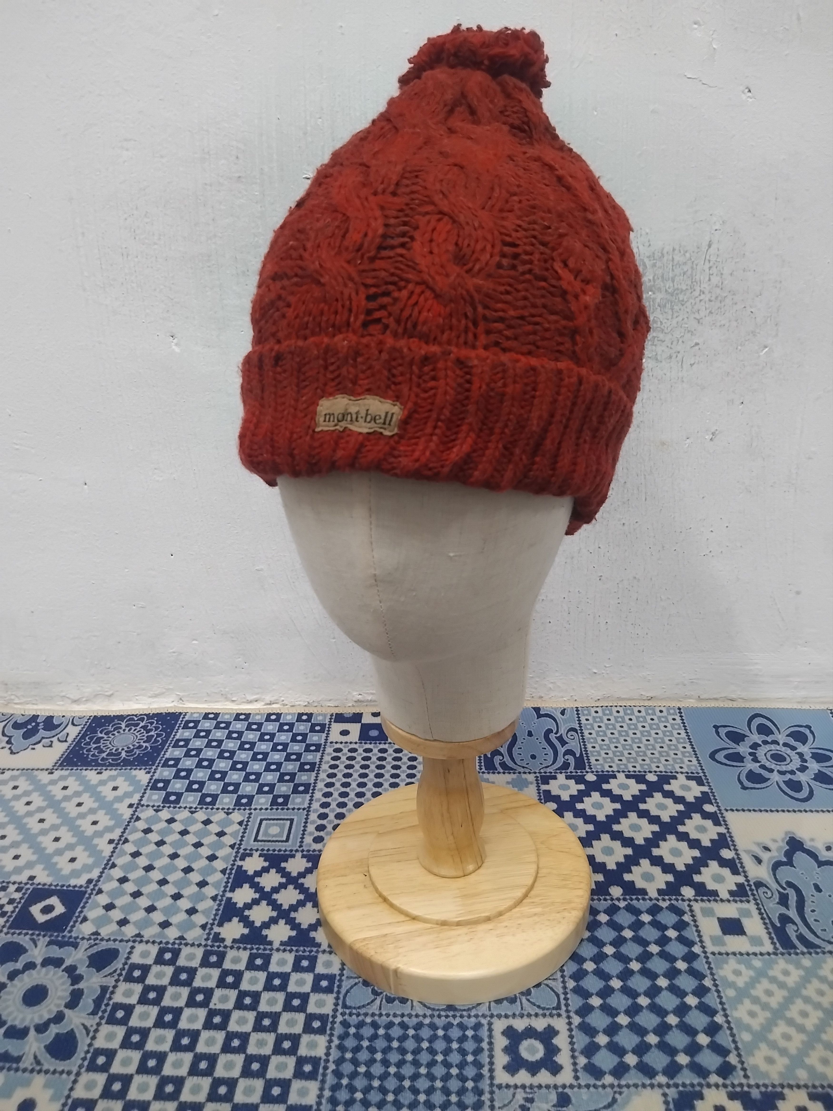 Montbell 💥Montbell red colour beanie hat Size ONE SIZE - 1 Thumbnail