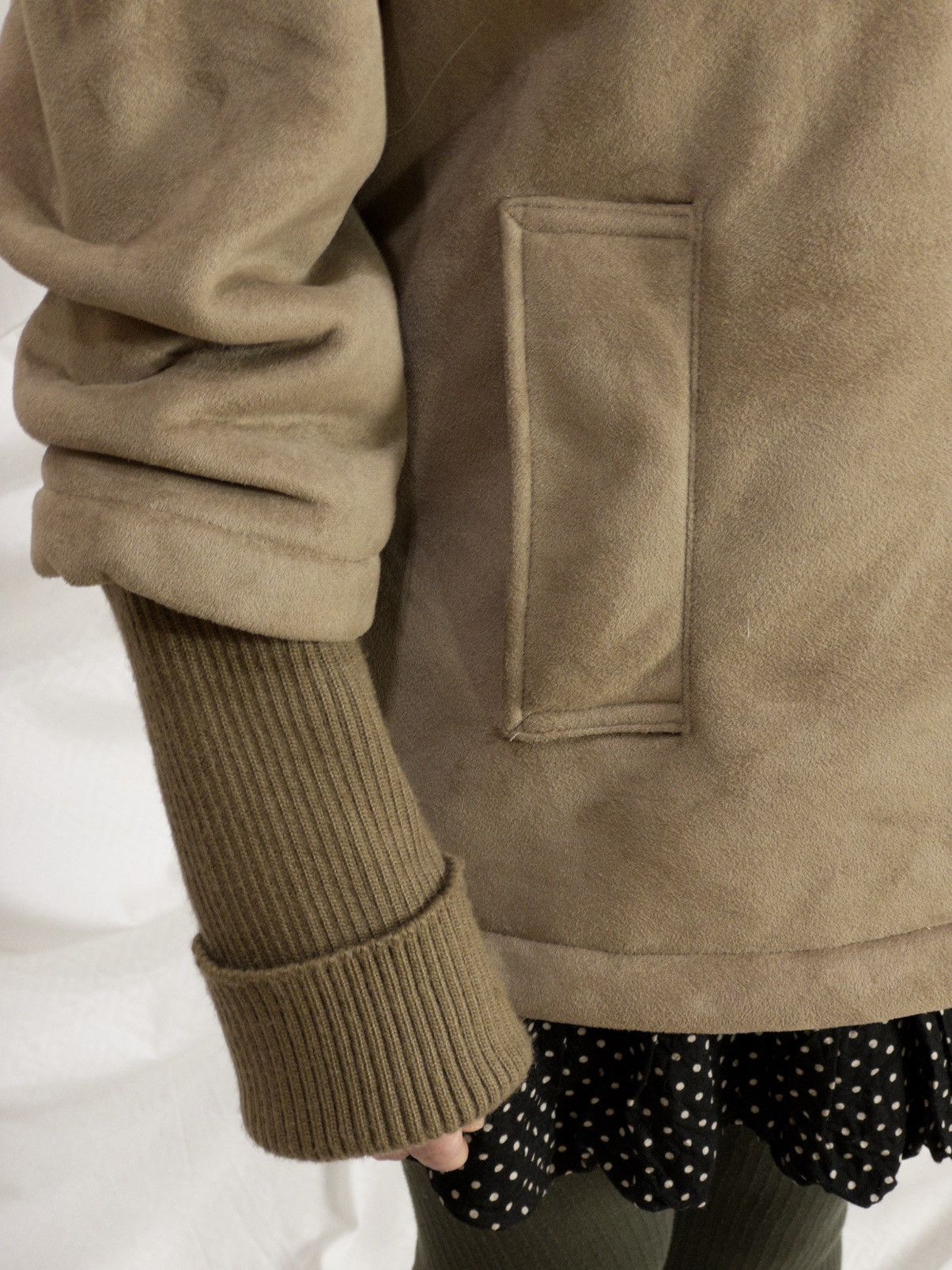 Vintage Faux shearling hooded coat in beige mori kei softcore Size M / US 6-8 / IT 42-44 - 17 Thumbnail