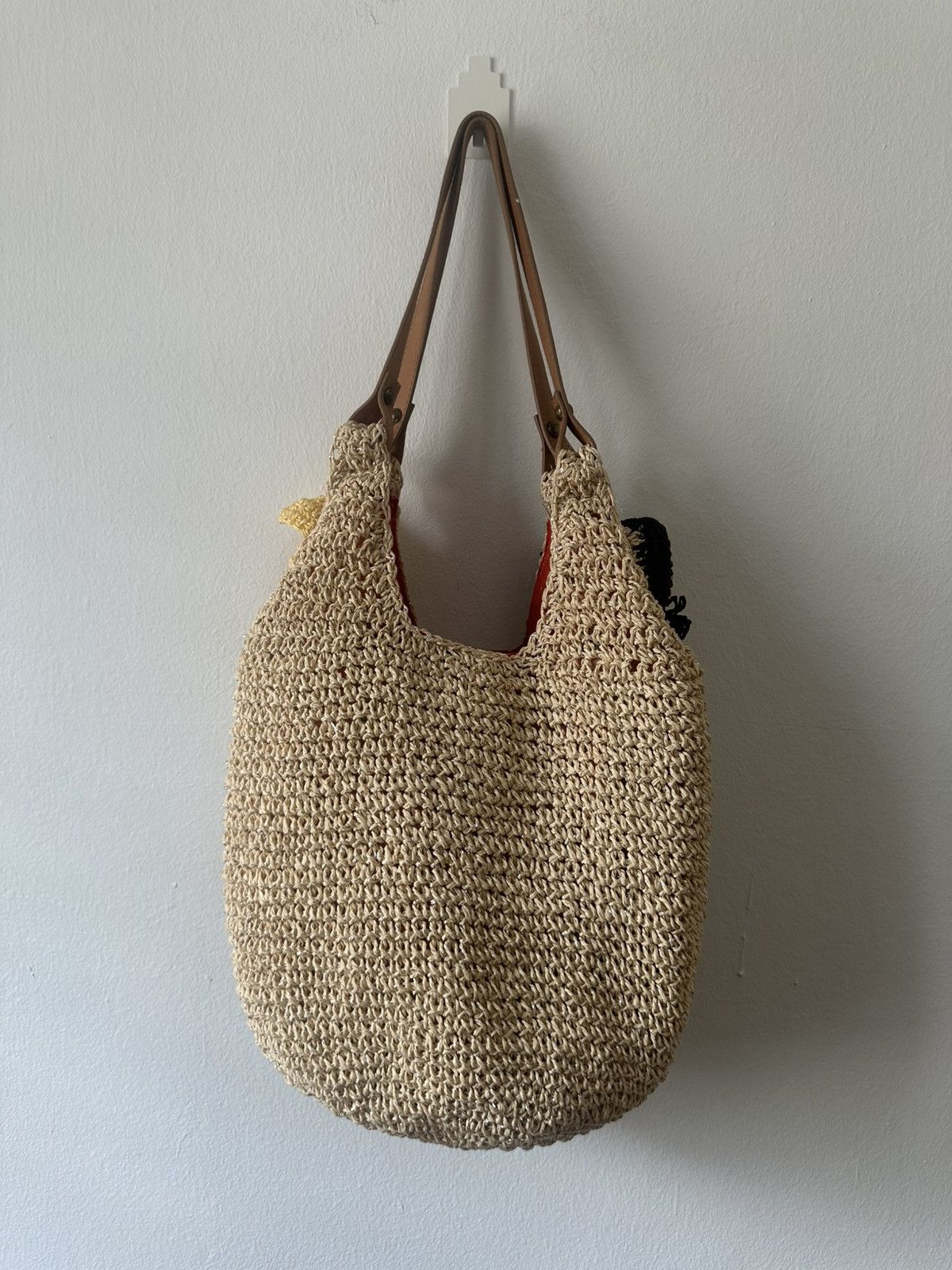 Tsumori Chisato Tsumori Chisato Basket Knit Motif With Drawsting Tote Bag Size ONE SIZE - 2 Thumbnail