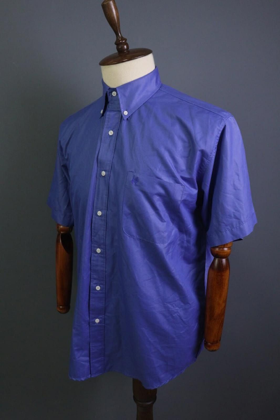 Kenzo Kenzo Blue Collared Chest Pocket Button Down Shirt Size L Size US L / EU 52-54 / 3 - 9 Thumbnail