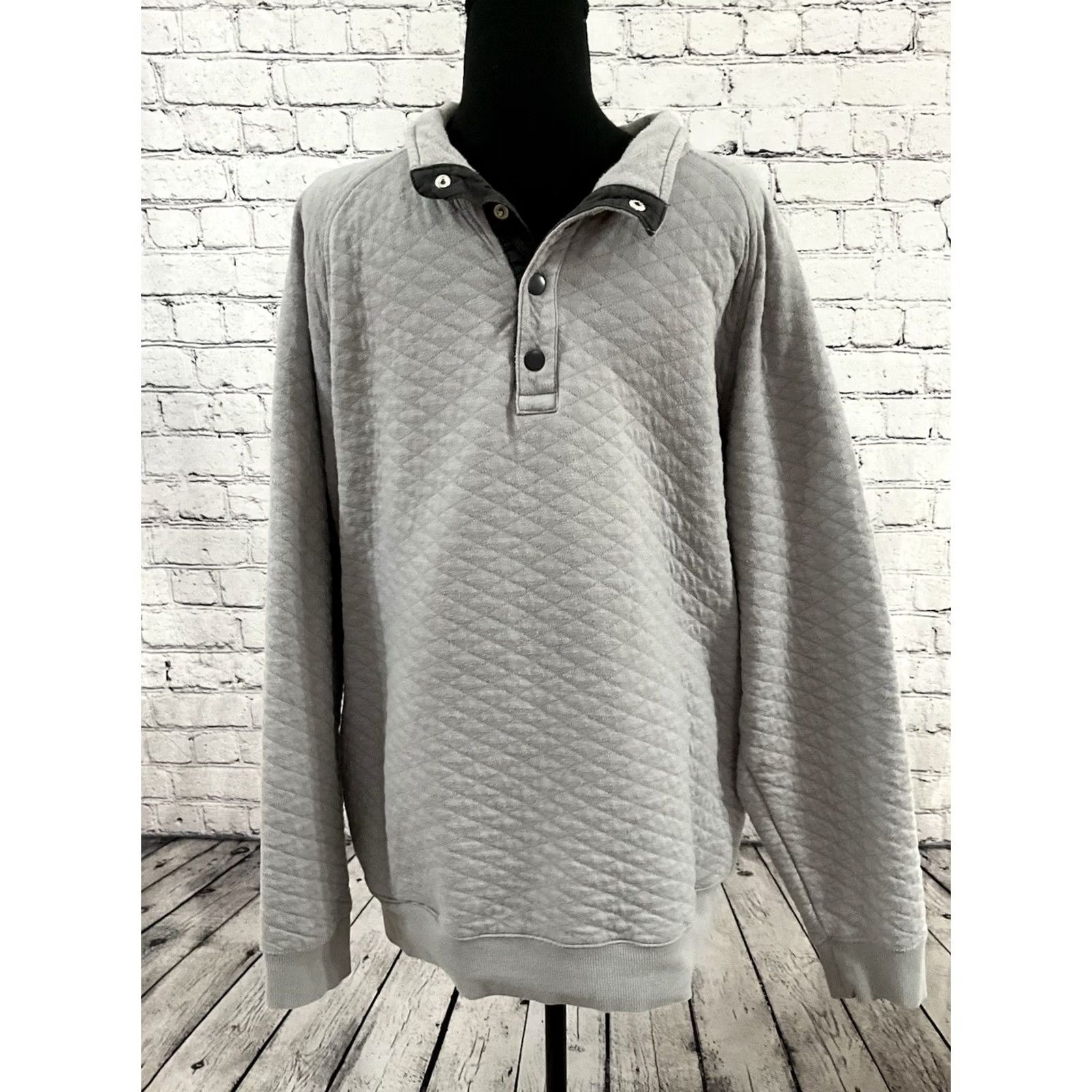 Vintage Goodfellow & Co Men XL Gray Windbreaker Hoodie Jacket Mid-Length Zip Full Zip Pockets Hooded Windproof Casual Travel Fall Winter Spring Size US XL / EU 56 / 4 - 4 Thumbnail