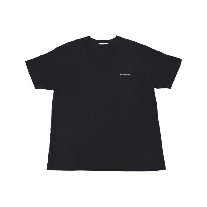 Balenciaga Balenciaga Balenciaga Black Logo Print Short Sleeve TShirt Size US S / EU 44-46 / 1 - 1 Thumbnail