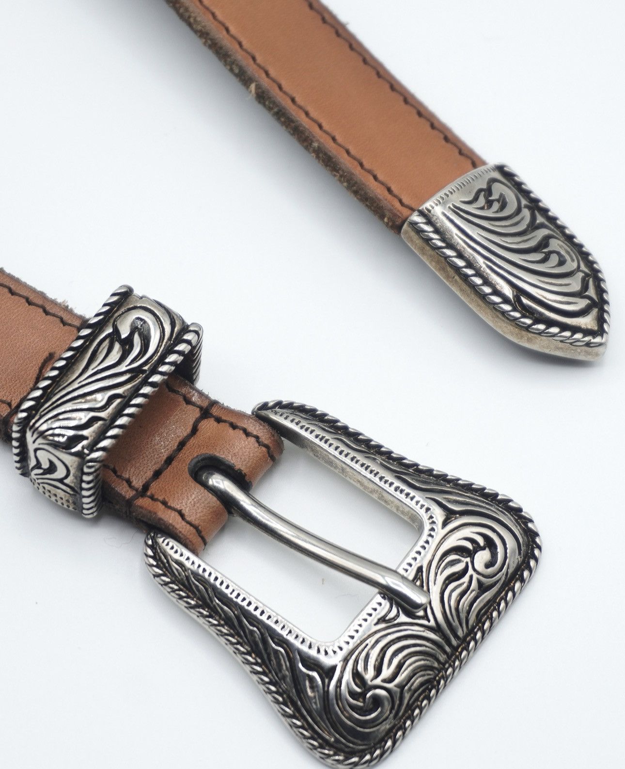 Saint Laurent Paris Saint Laurent by Hedi Slimane S/S 2014 Western Belt 85 Size 32 - 3 Thumbnail