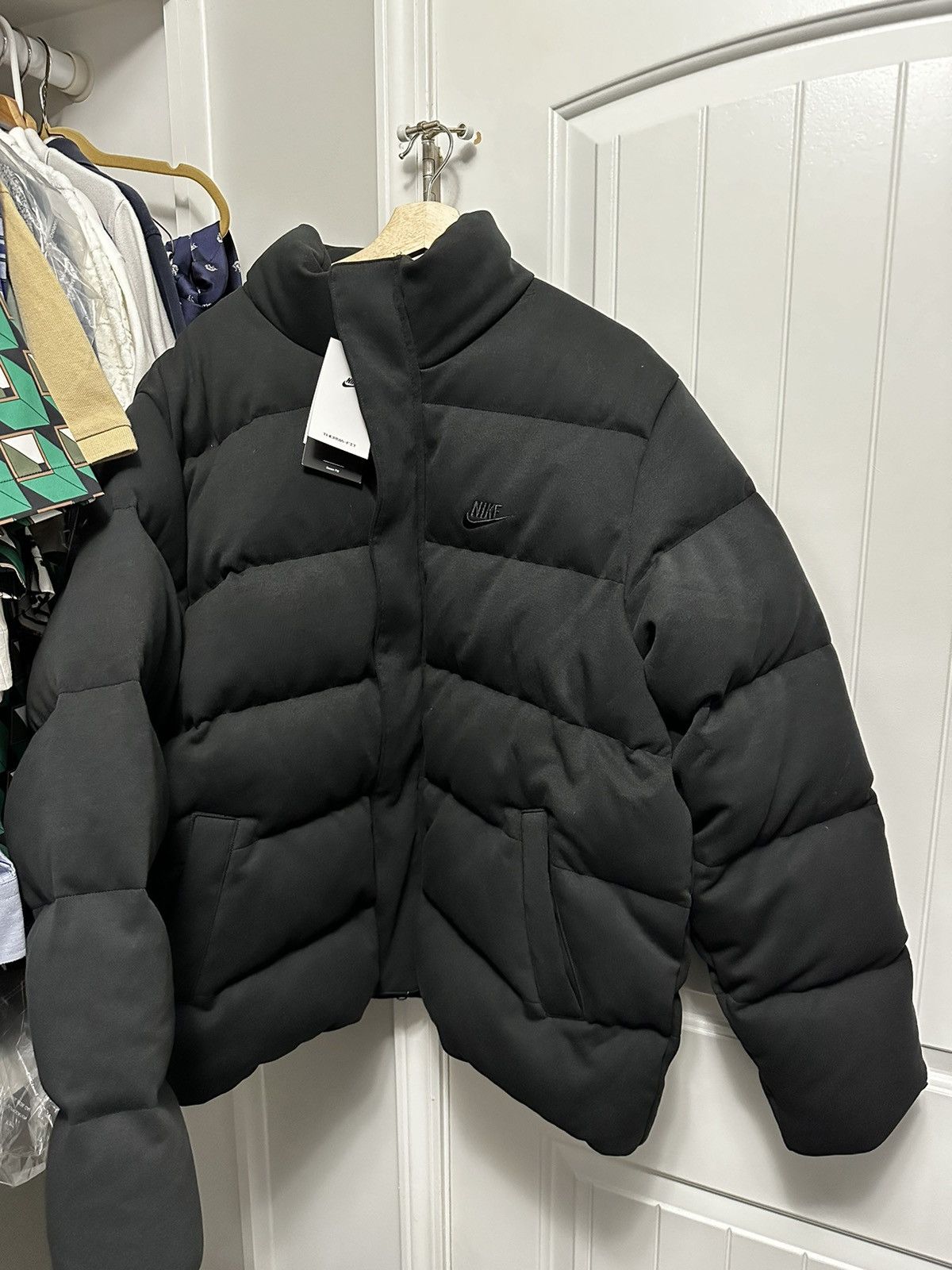 image of Nike Tech Puffer Jacket in Black, Men's (Size XL)