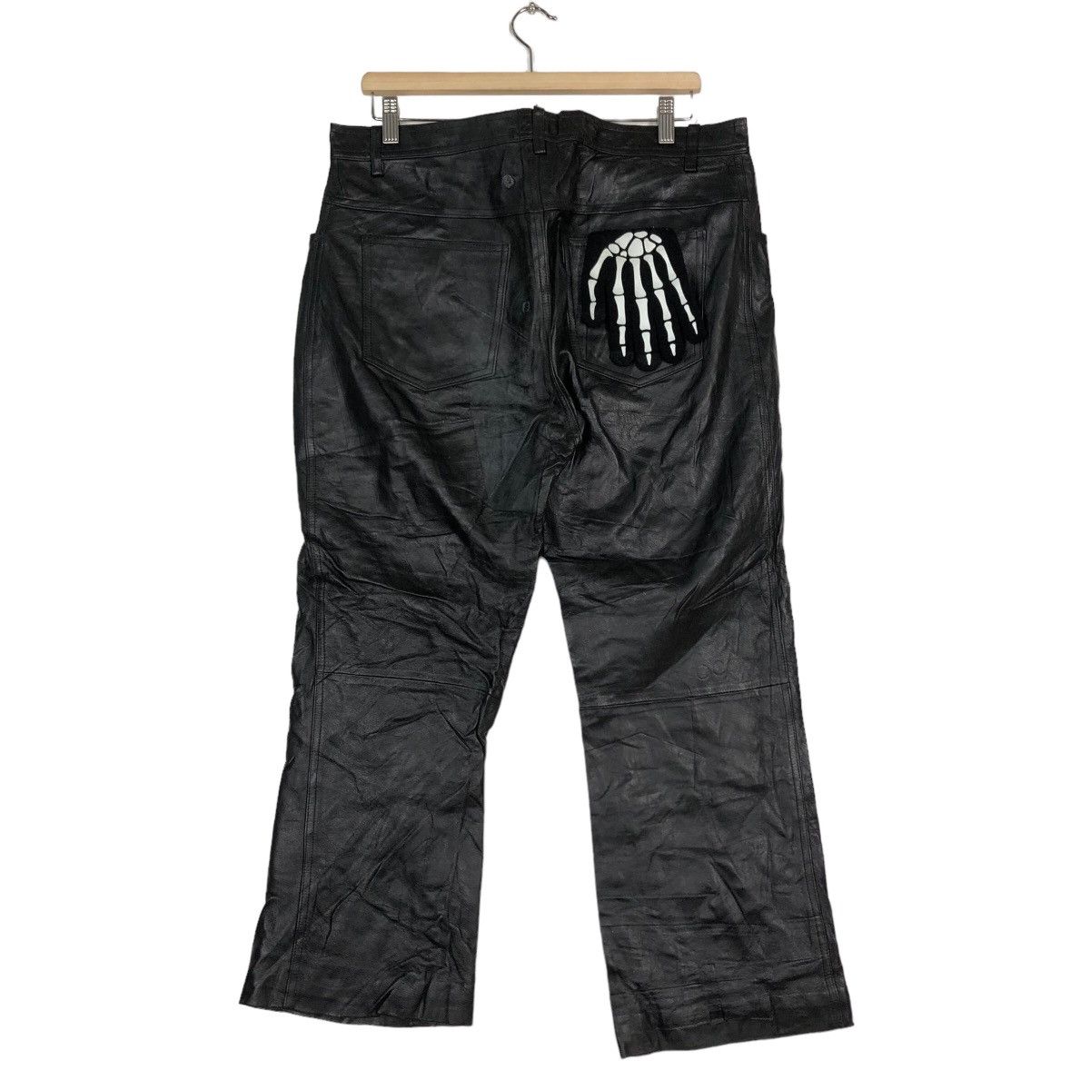 Genuine Leather 🔥90’s Riot Bowcut Design Genuine Leather Pants Union Made Size US 34 / EU 50 - 7 Thumbnail