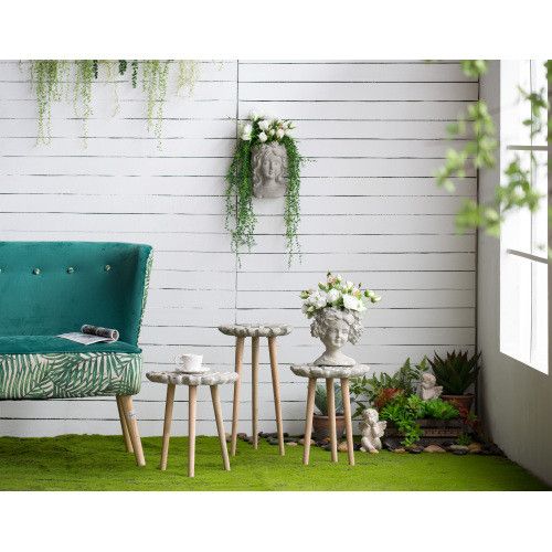 Designer × Homemade Cement Bust Wall Planter - Indoor Outdoor Home Garden Decor, Size US L / EU 52-54 / 3 - 4 Thumbnail