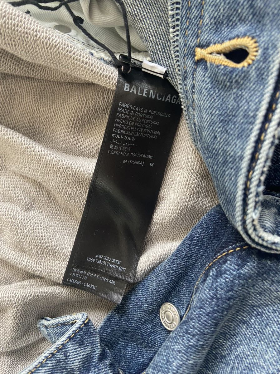 Balenciaga Balenciaga mud show hybrid jeans Size US 34 / EU 50 - 4 Thumbnail