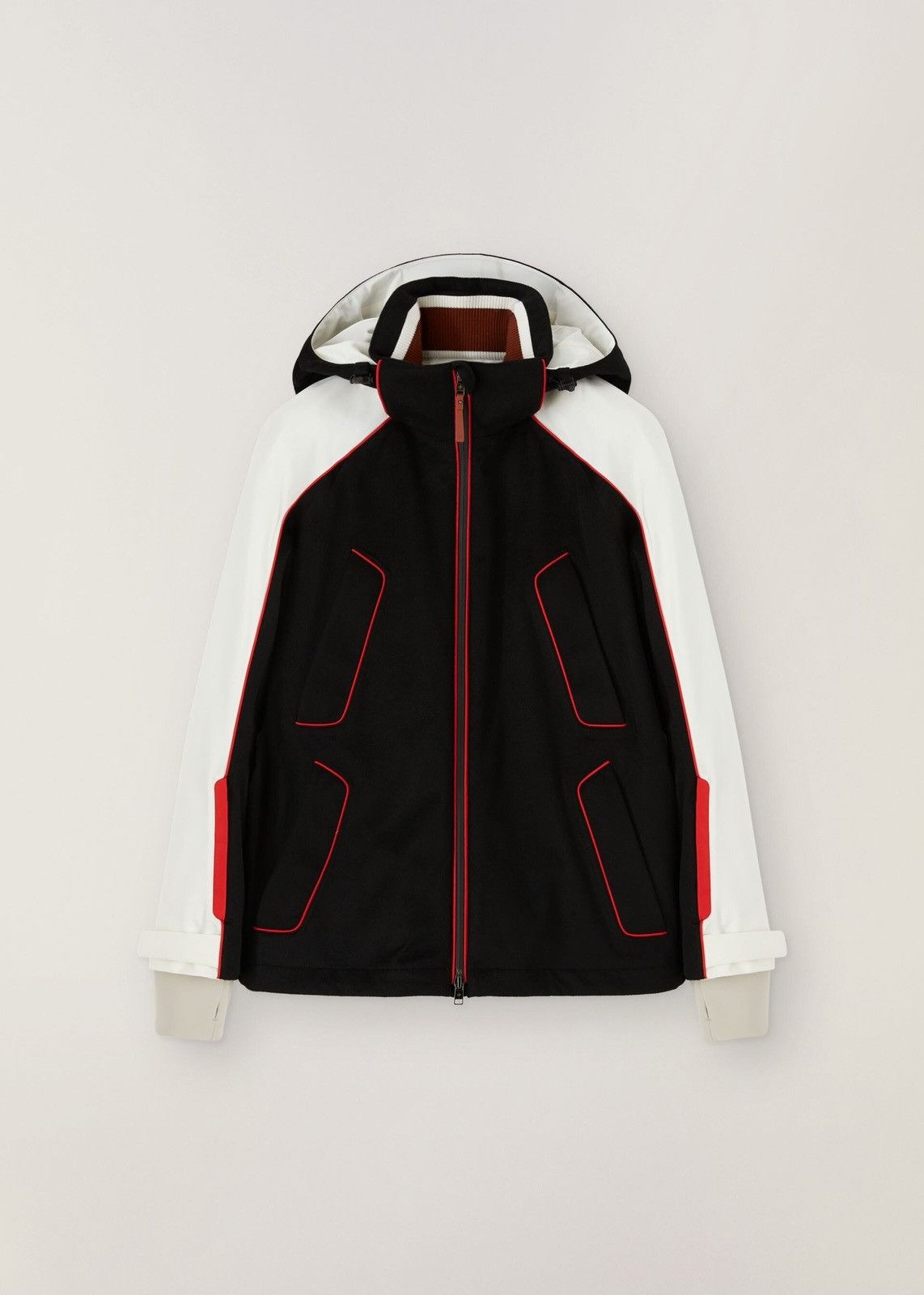 o1srvl11e0824 Icer Ski Trenton Jacket in Black/White