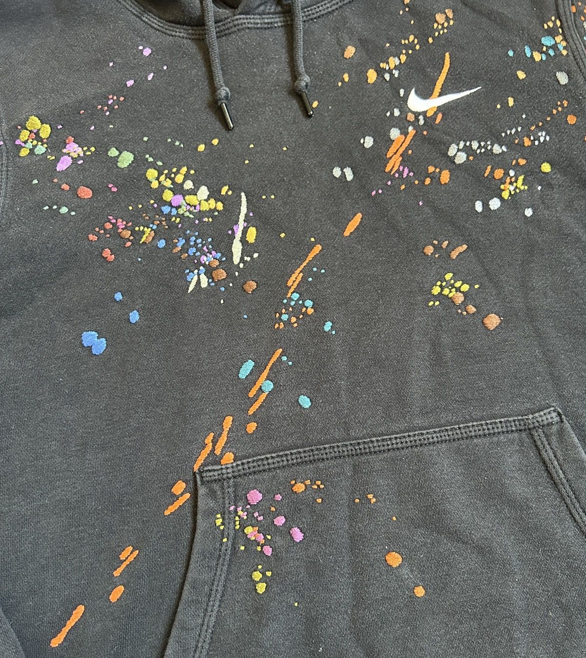 Bandulu Bandulu x Nike Black Splatter Embroidered Sweatshirt Size: S Size US S / EU 44-46 / 1 - 4 Thumbnail