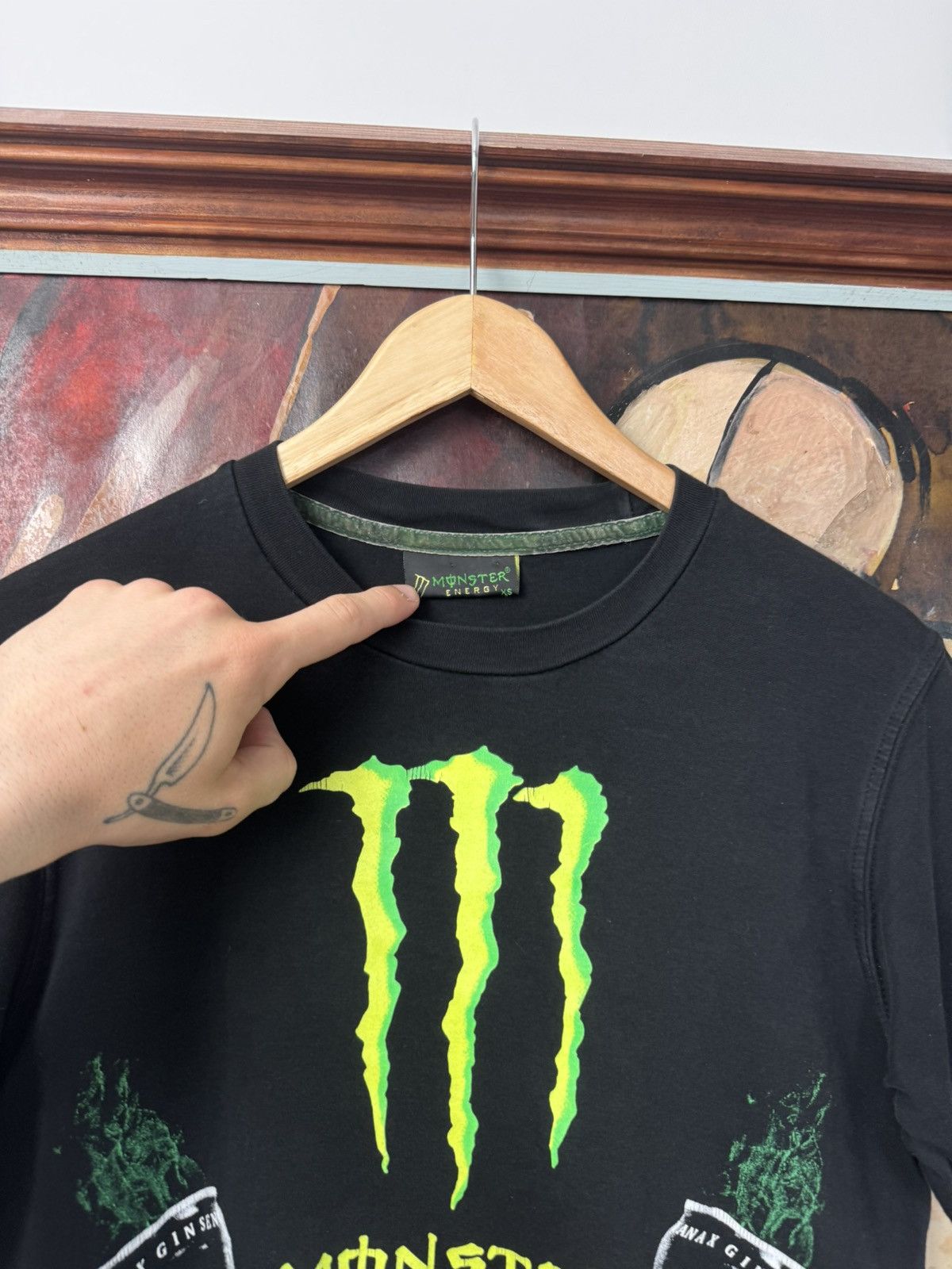 Vintage Vintage Y2K Monster Energy Drink Thunder Racing Tee Speed Size US S / EU 44-46 / 1 - 2 Thumbnail