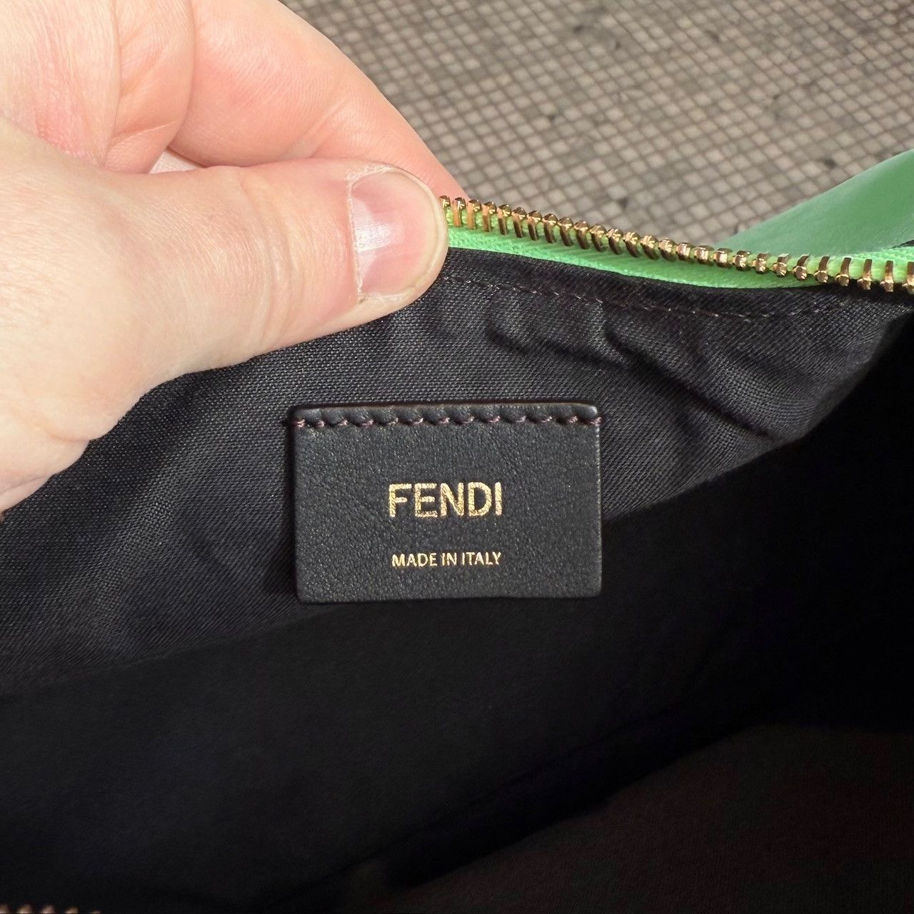 Fendi Fendi Green Leather Fendigraphy Small Bag Size ONE SIZE - 14 Thumbnail