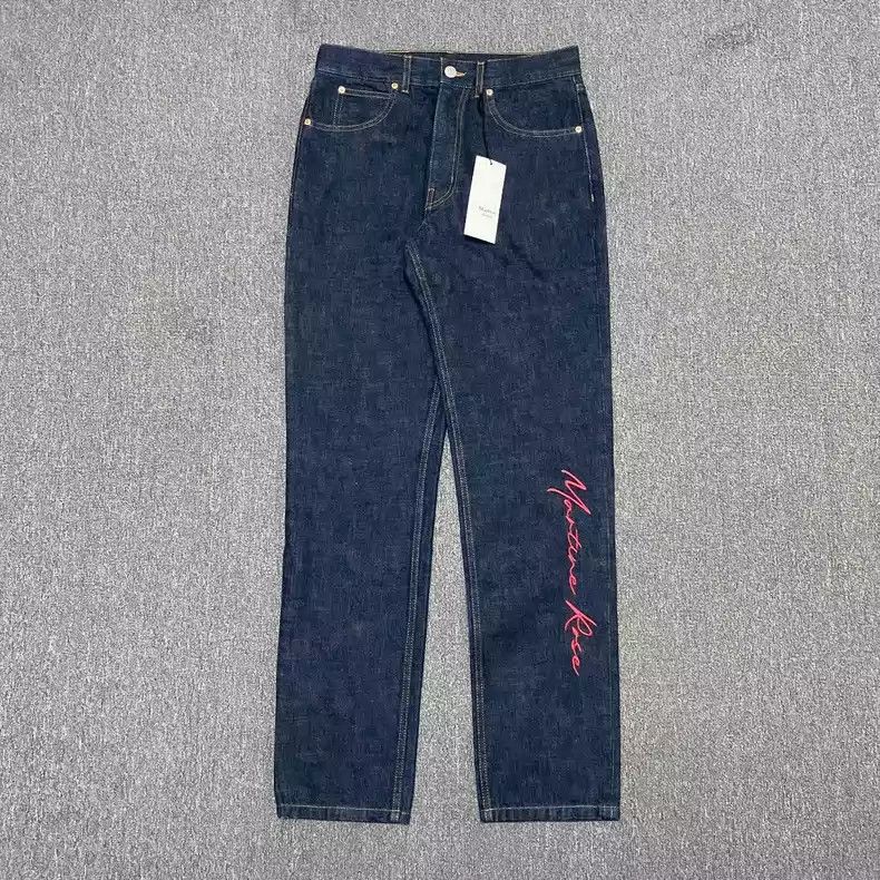 Other Martine rose embroidered logo jeans -2507 Size US 32 / EU 48 - 1 Thumbnail