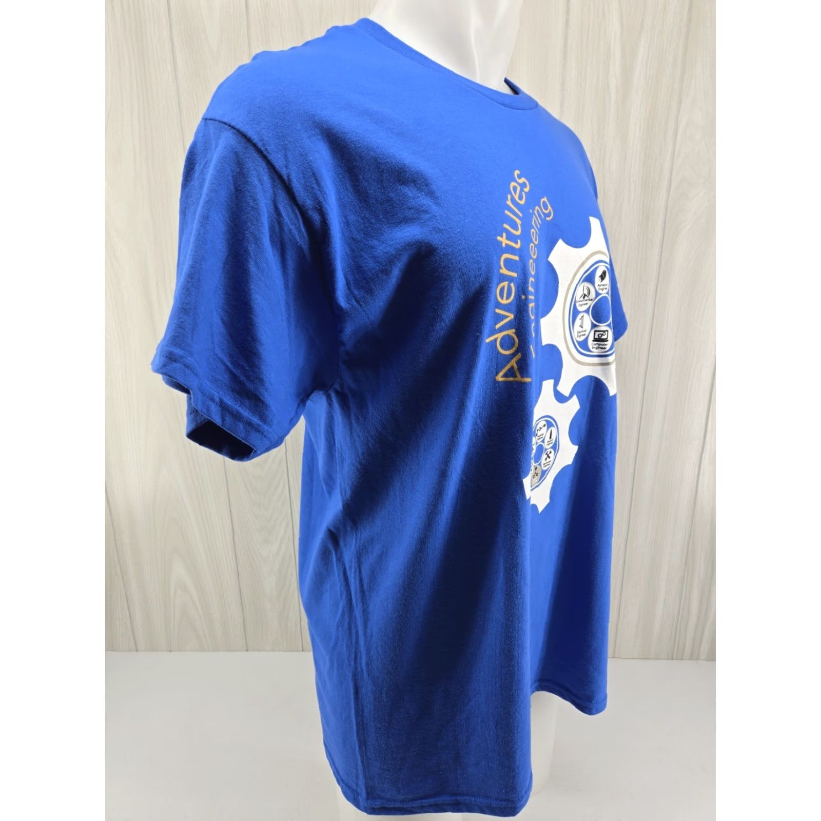 Gildan UAH University of Alabama ASMDA Missile Defense Blue T-Shirt L Mens Regular Cotton Gildan Short Sleeve Crew Neck Size US L / EU 52-54 / 3 - 7 Thumbnail