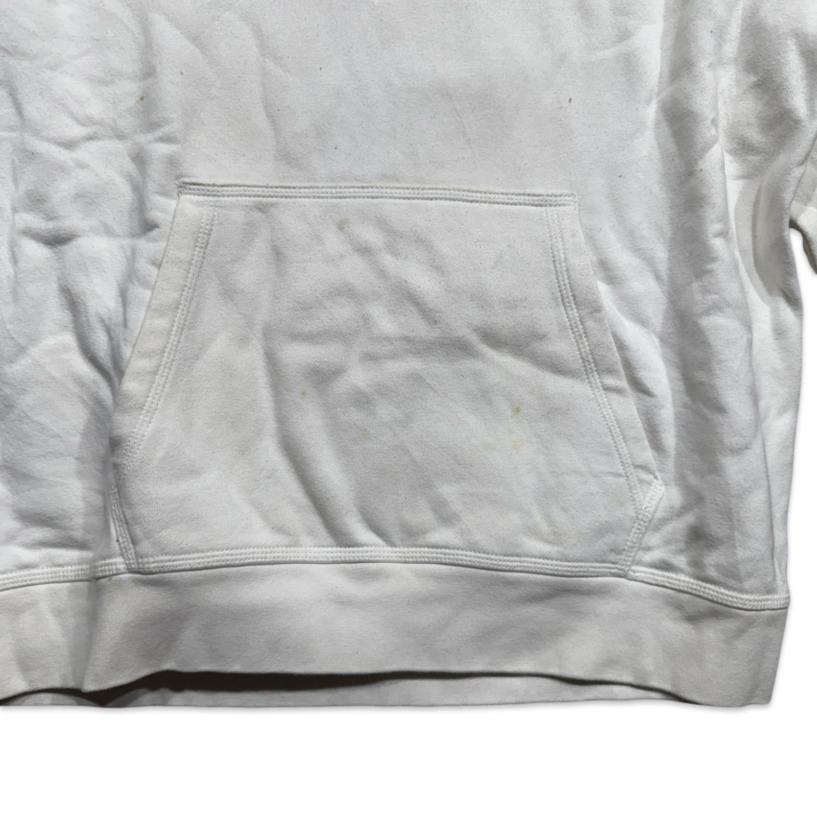 Nike Nike White Pullover Swoosh Check Logo Hoodie Size US L / EU 52-54 / 3 - 4 Thumbnail