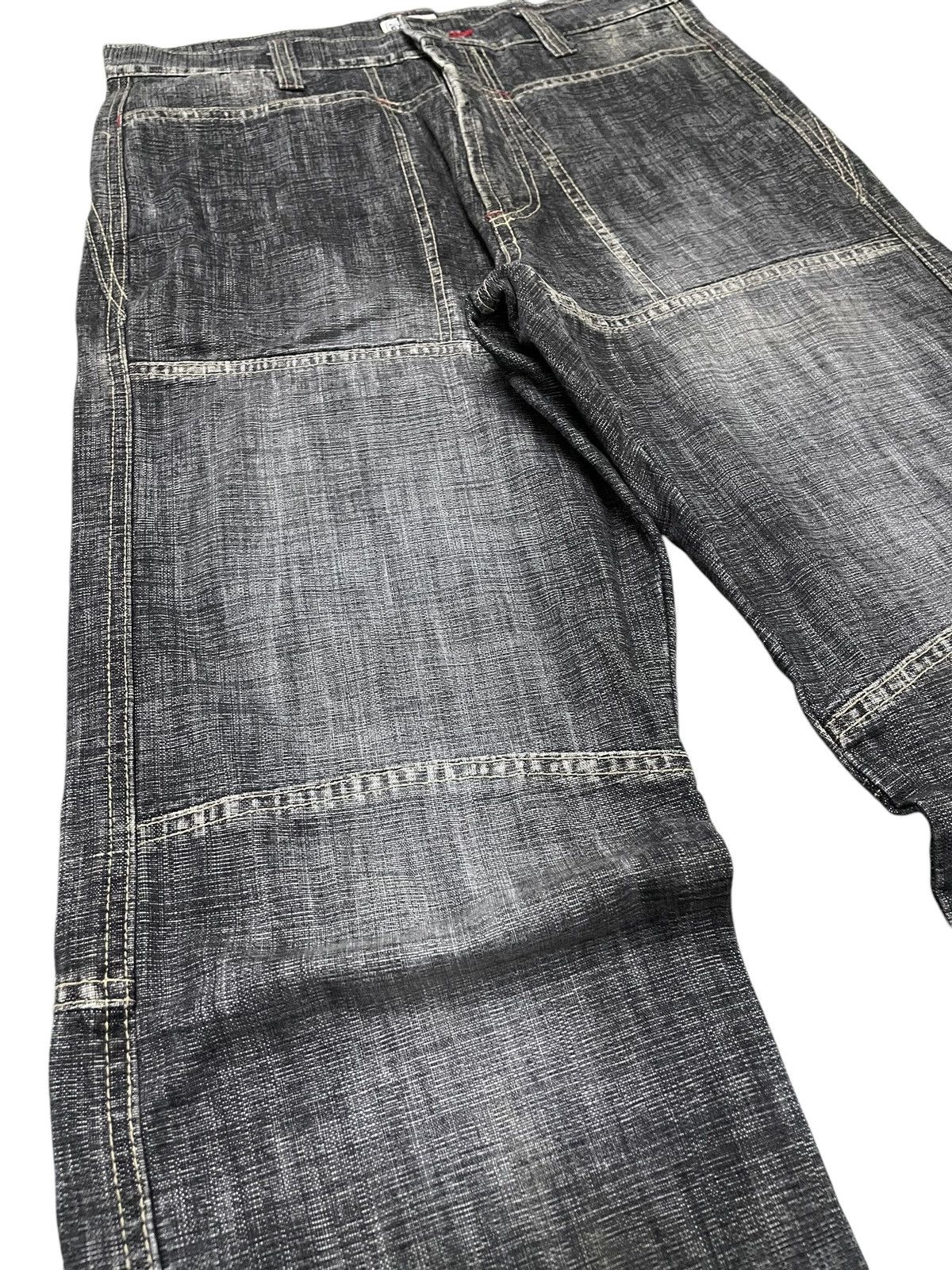 Eternal × Japanese Brand × Le Grande Bleu (L.G.B.) Eternal Bitchu Kurashiki Paneling Stone Wash Denim Jeans Size US 29 - 7 Thumbnail