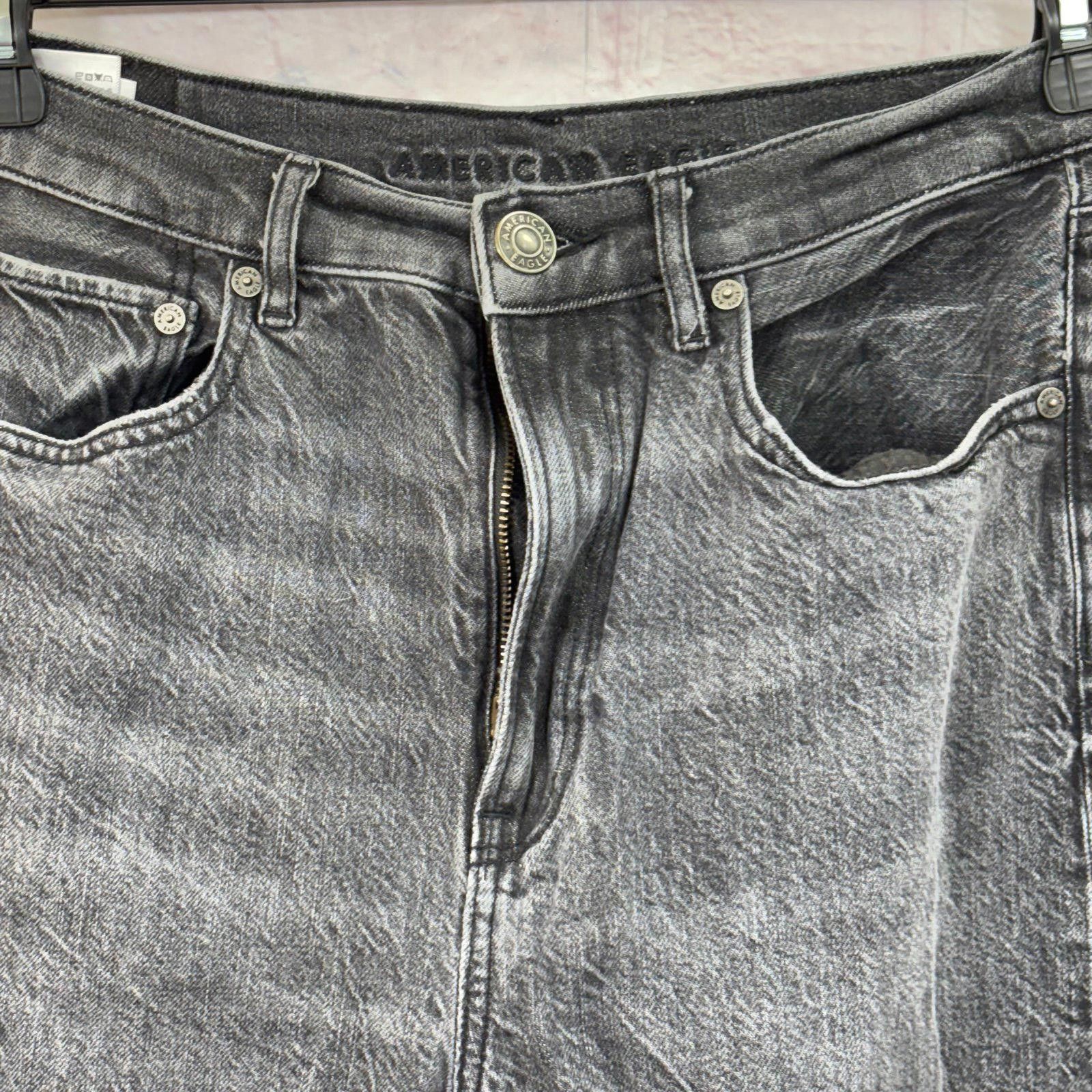 American Eagle Outfitters American Eagle Women’s Black Denim Jeans Size 8 Long Size 29" - 2 Thumbnail