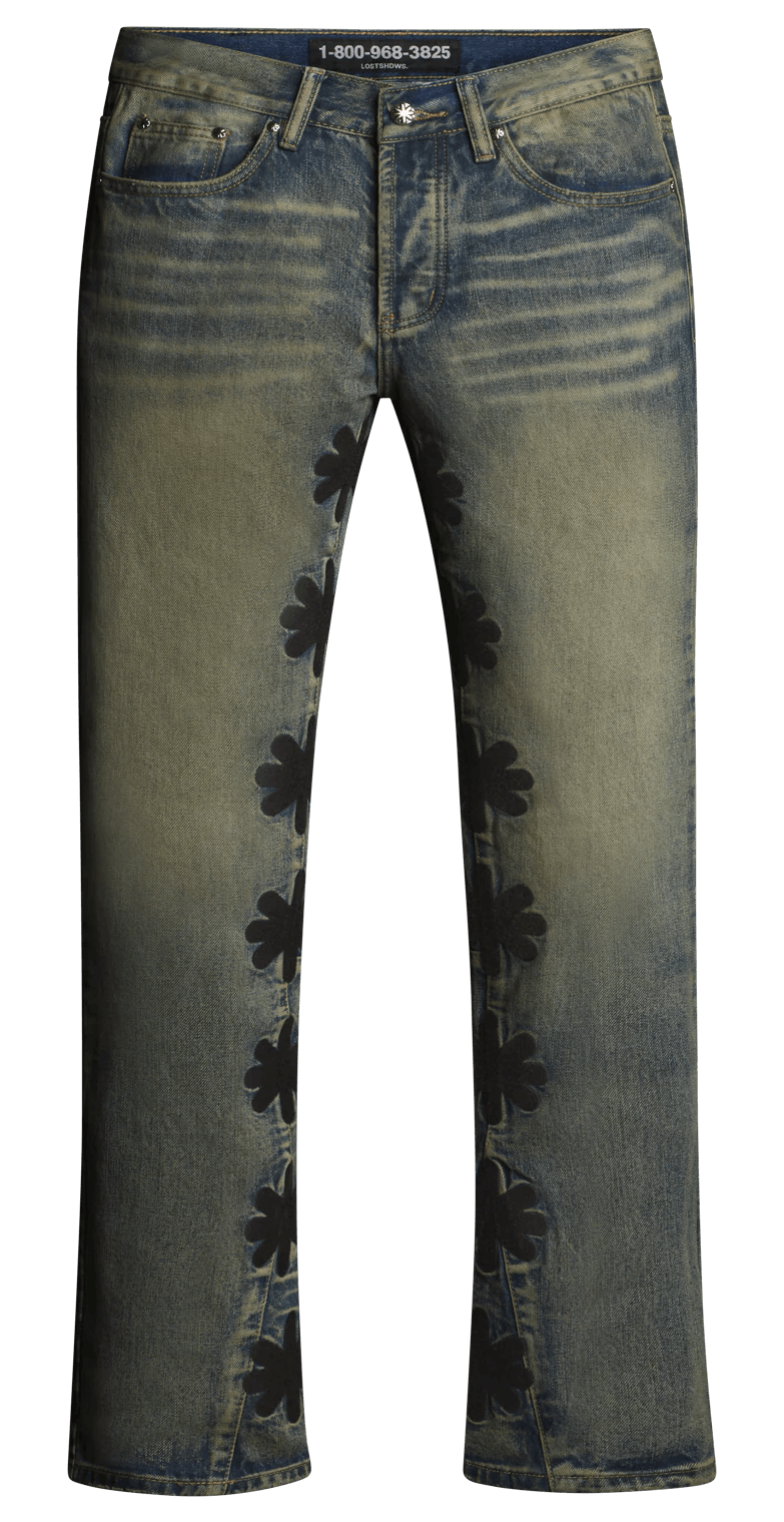LOSTSHDWS LOSTSHDWS DRTY Graphite Blue Jeans Size US 28 / EU 44 - 1 Preview