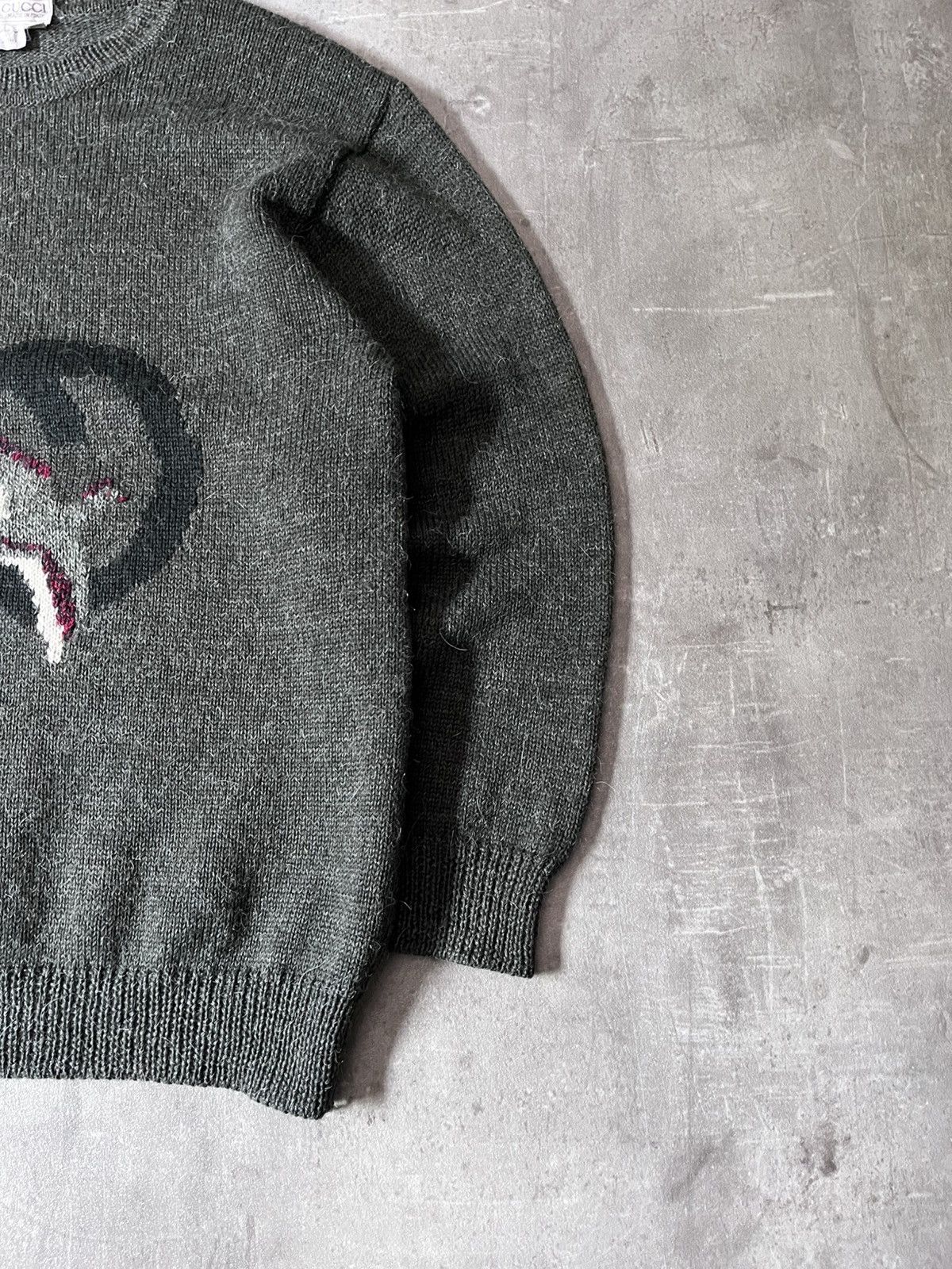 Gucci Gucci 1980s GG Logo Vintage Bird wool sweater green Size US M / EU 48-50 / 2 - 4 Thumbnail