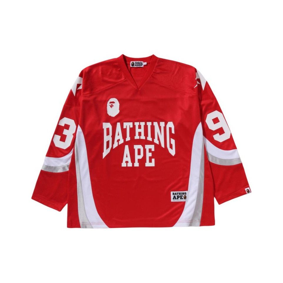 Bape A BATHING APE Hockey Jersey Size M Size US M / EU 48-50 / 2 - 1 Thumbnail