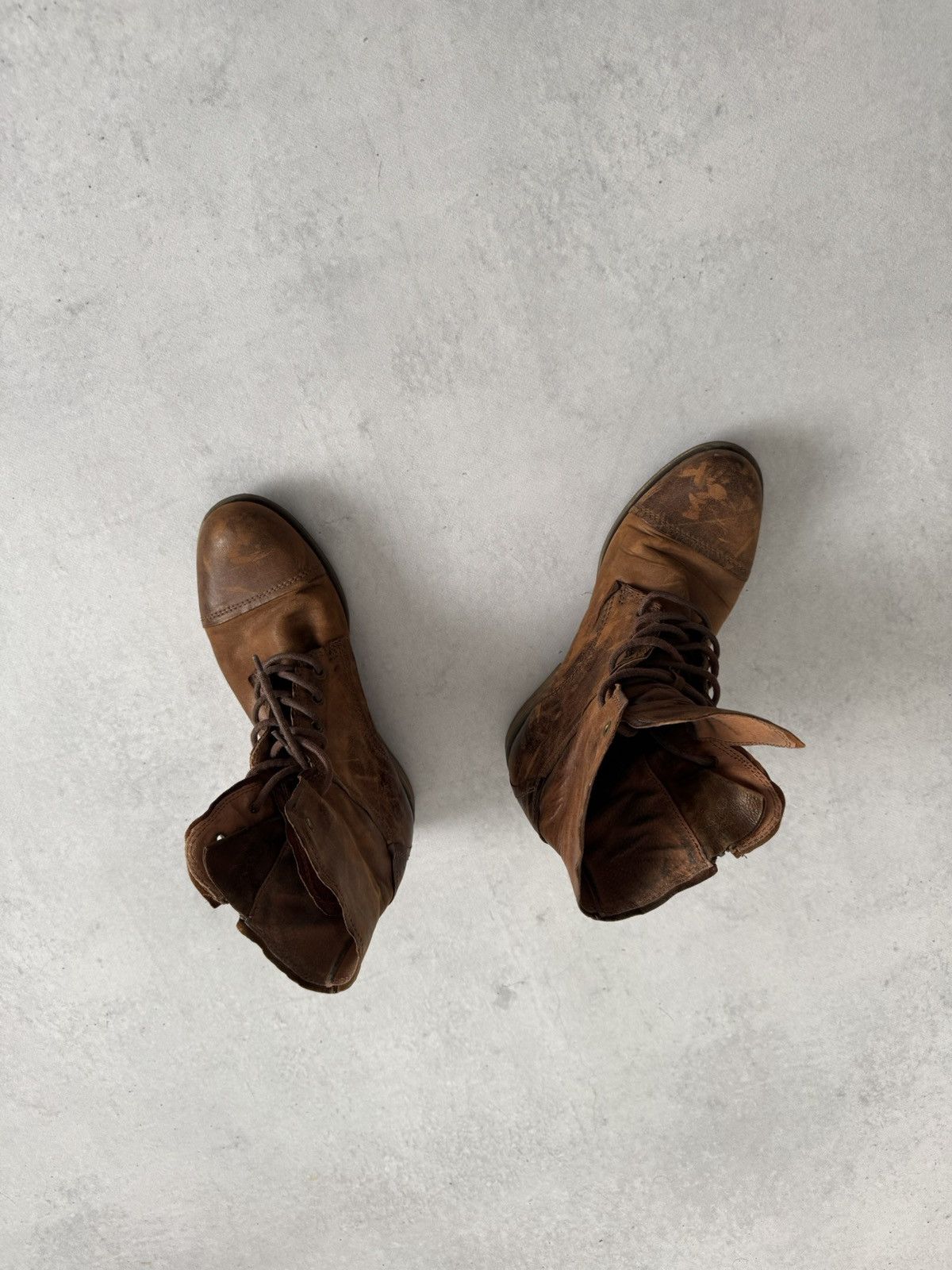 Japanese Brand Vintage Guildi Style Y2k Distressed Leather Anckle Boot Size US 10 / IT 40 - 5 Thumbnail