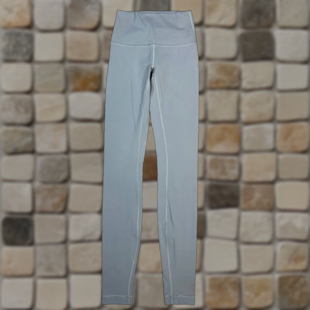 Lululemon Lululemon Wunder Train Leggings Women 2 Gray Mid Rise Logo Stretch Athletic Yoga Size 26" / US 2 / IT 38 - 1 Thumbnail