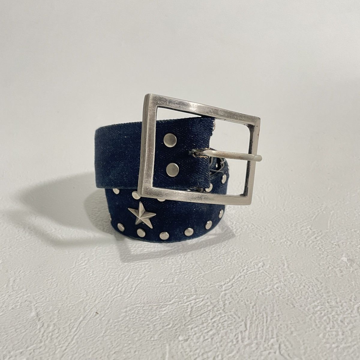 If Six Was Nine Vintage y2k Star studded denim belt kapital style Size ONE SIZE - 1 Thumbnail