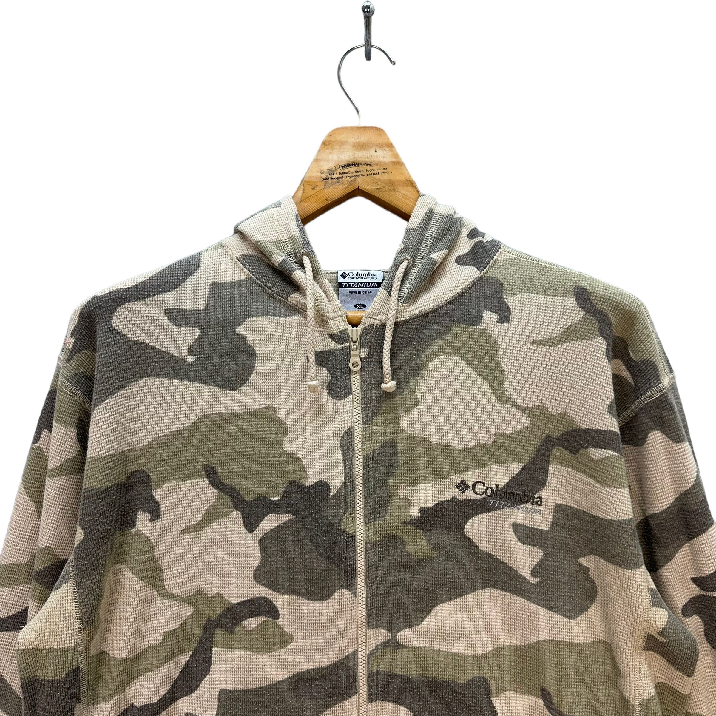 Columbia COLUMBIA TITANIUM OMNI DRY CAMO ZIPPER HOODIES #8565-014 Size US XL / EU 56 / 4 - 2 Thumbnail