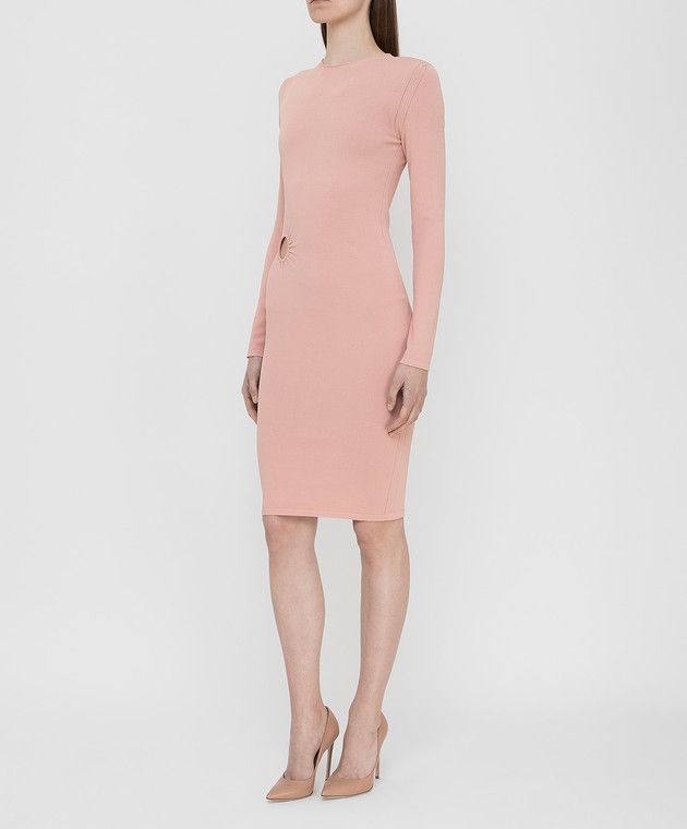 Tom Ford o1y0126 Midi Dress in Blush Size L / US 10 / IT 46 - 3 Thumbnail