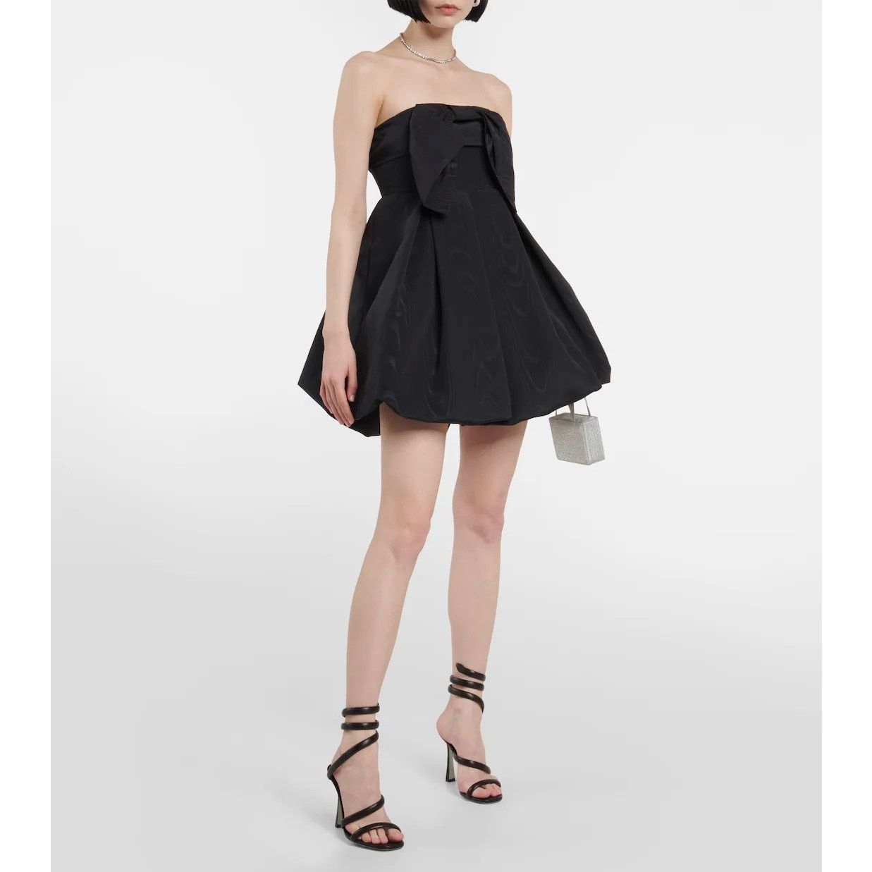 LoveShackFancy LoveShackFancy Kerrigan Bow Top Strapless Minidress black 12 Size XL / US 12-14 / IT 48-50 - 2 Thumbnail