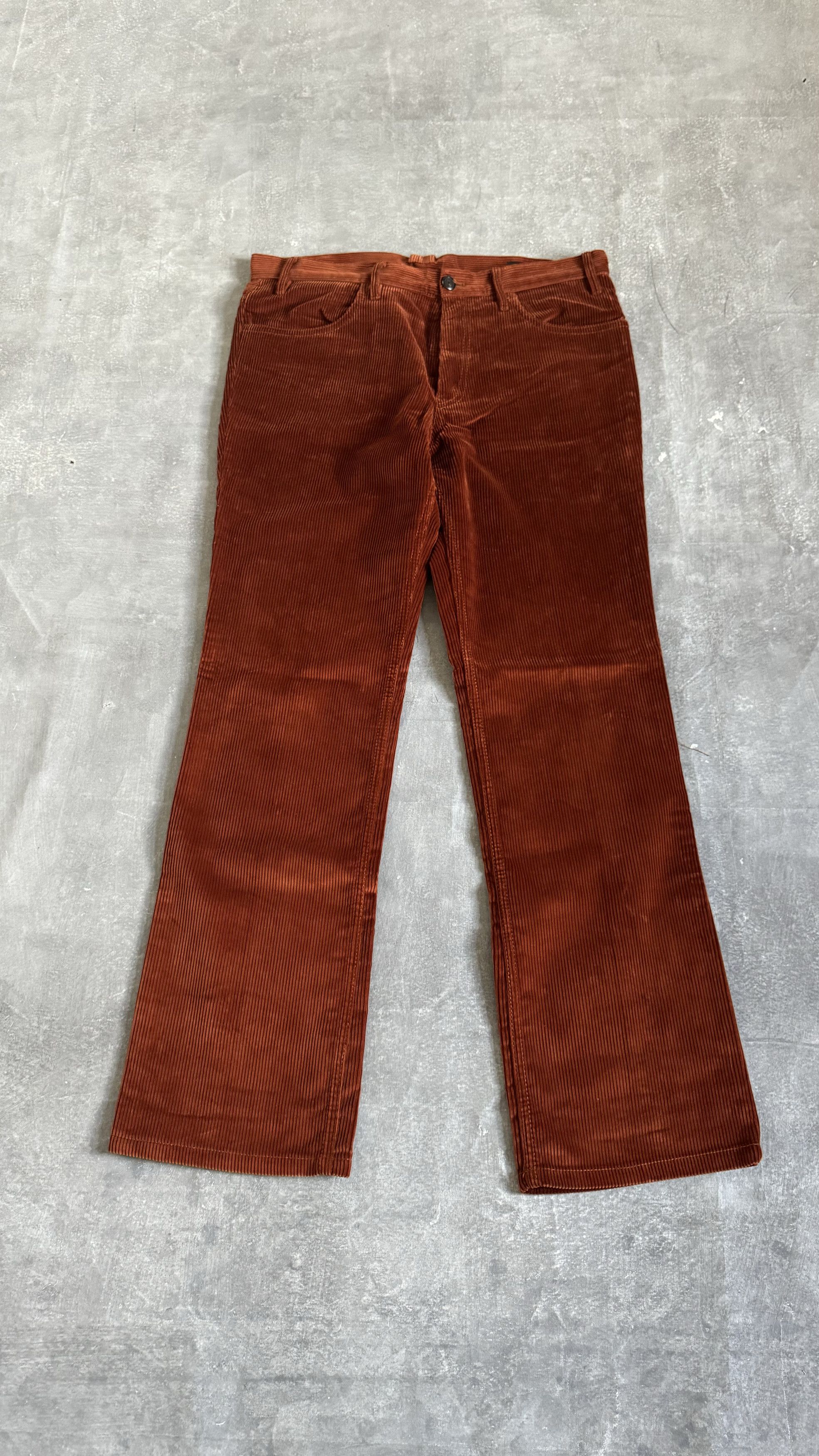 image of Prada Runway Fw17 Corduroy Pants in Orange, Men's (Size 38)