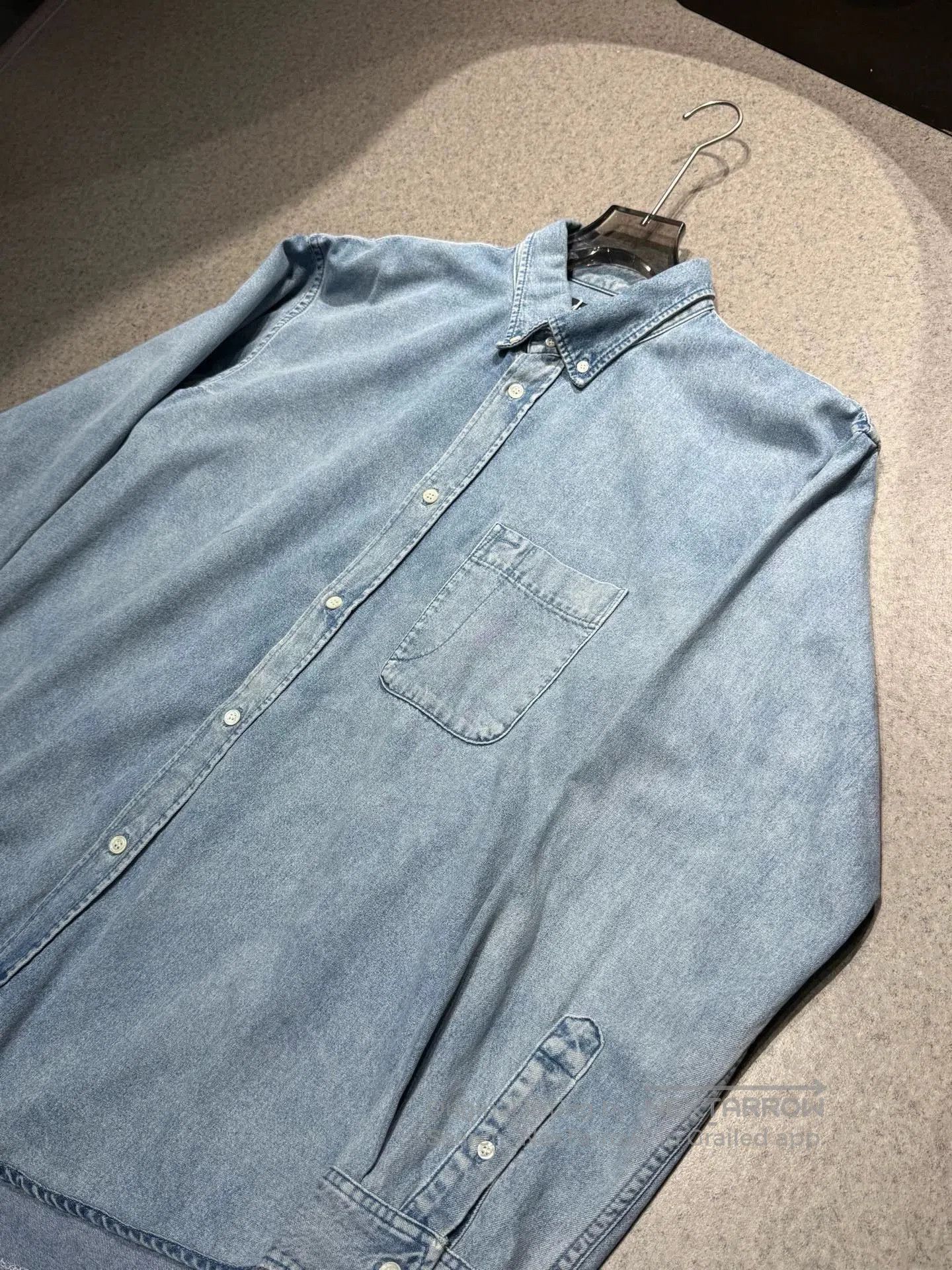 Balenciaga Balenciaga Washed Blue Denim Jacket. Size US S / EU 44-46 / 1 - 2 Thumbnail