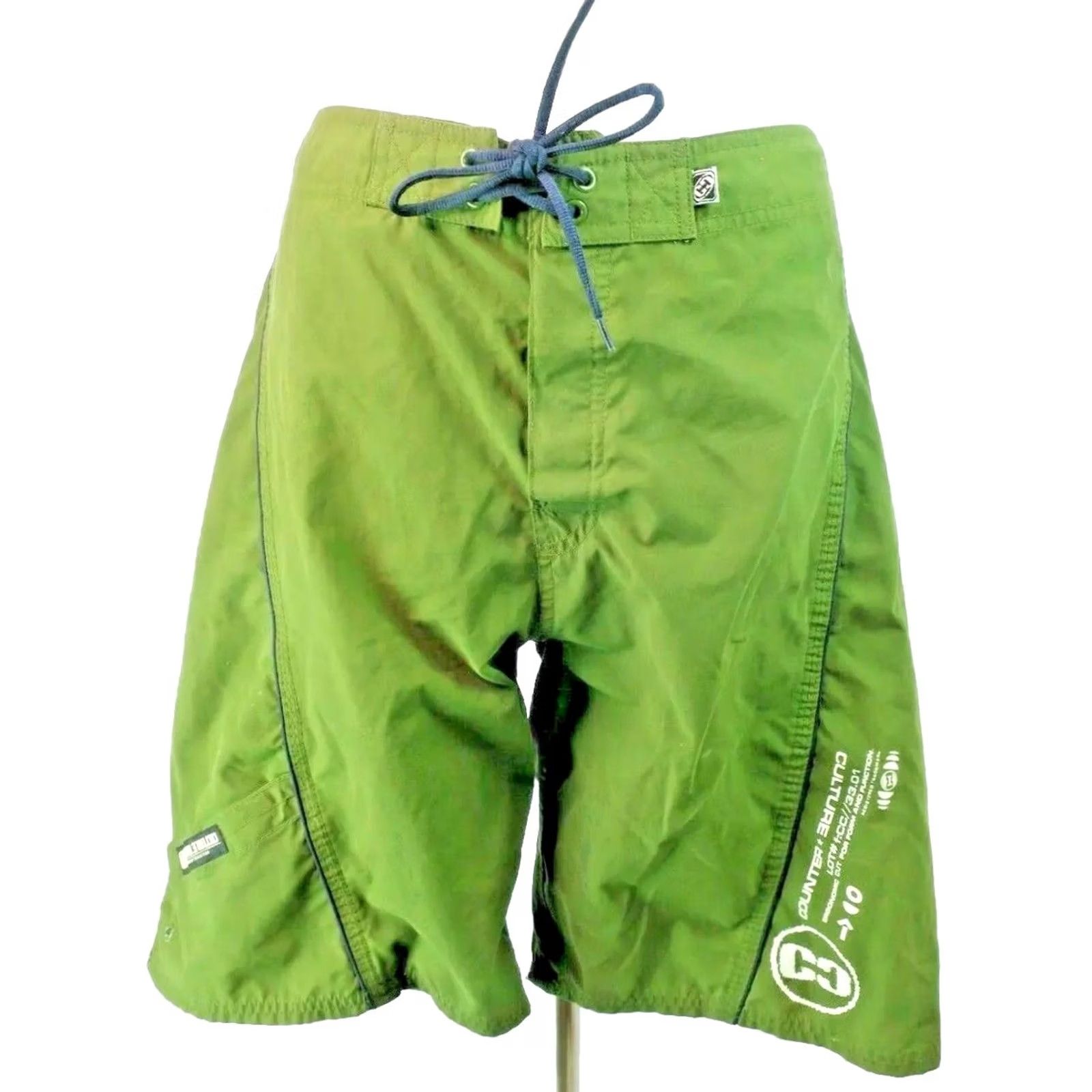 Vintage COUNTER CULTURE VTG 90s Boardshorts Swim Olive Green Cargo Trunks 32 Men Swim Bottoms Size US 32 / EU 48 - 2 Thumbnail