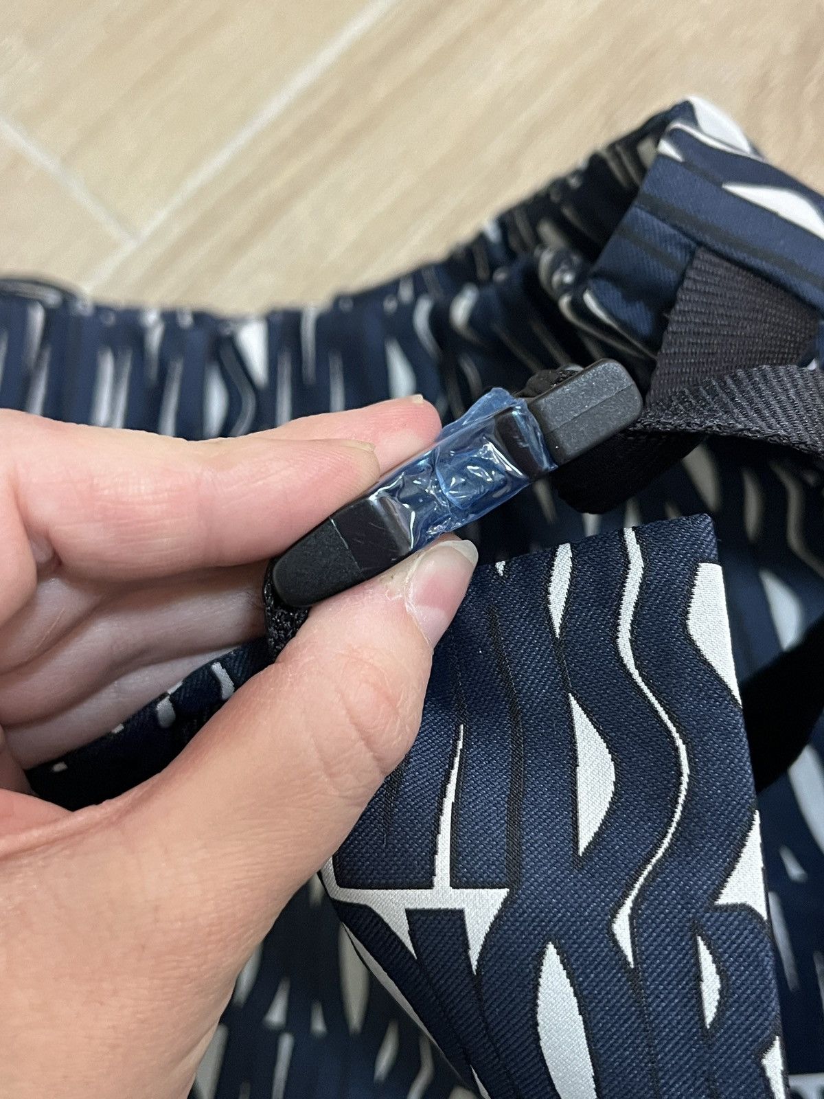 Dior Miss Dior Technical Monogram Taffeta Jacquard Navy Motif Size 25" / US 0 / IT 36 - 5 Thumbnail