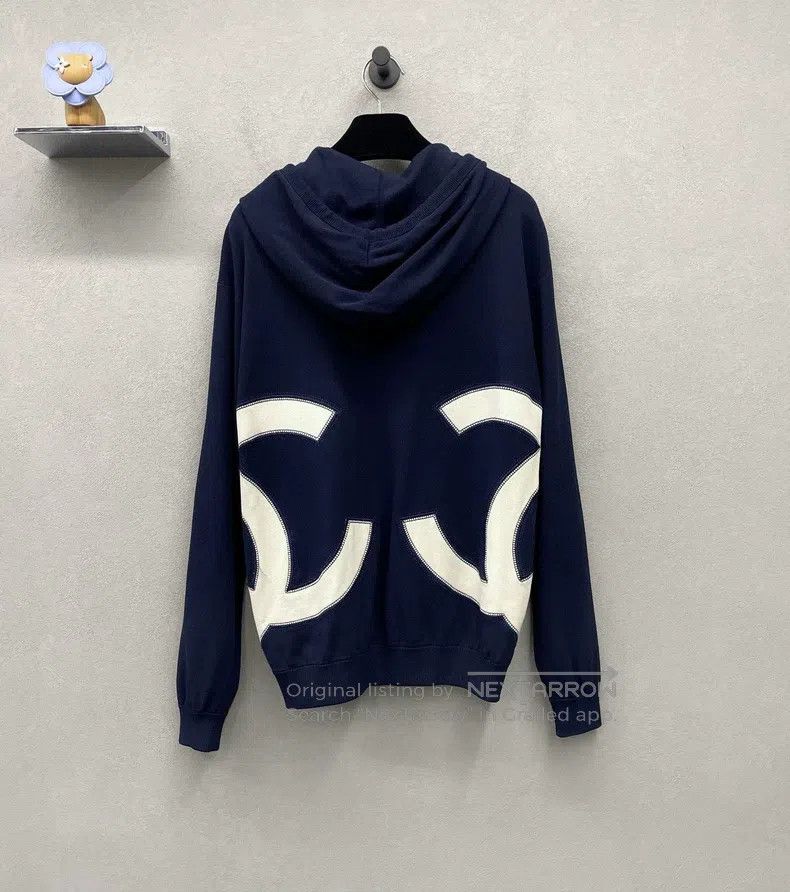 Chanel Chanel Dark blue double c big logo jacket Size XS / US 0-2 / IT 36-38 - 2 Thumbnail