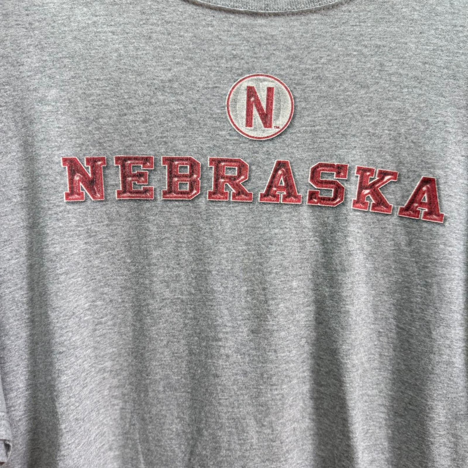Vintage Vintage 90s Nebraska Huskers Football T-Shirt Size US L / EU 52-54 / 3 - 3 Thumbnail