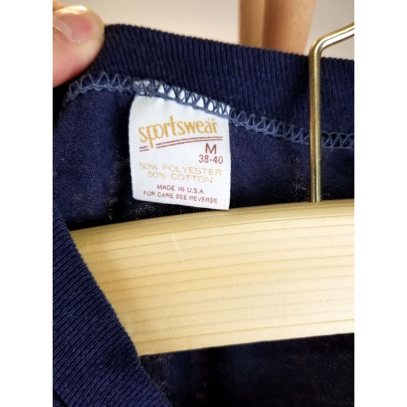 Vintage VINTAGE TEAM BUFFALO PLANT QUALITY 70' NAVY T-SHIRT MEDIUM Size US M / EU 48-50 / 2 - 3 Thumbnail