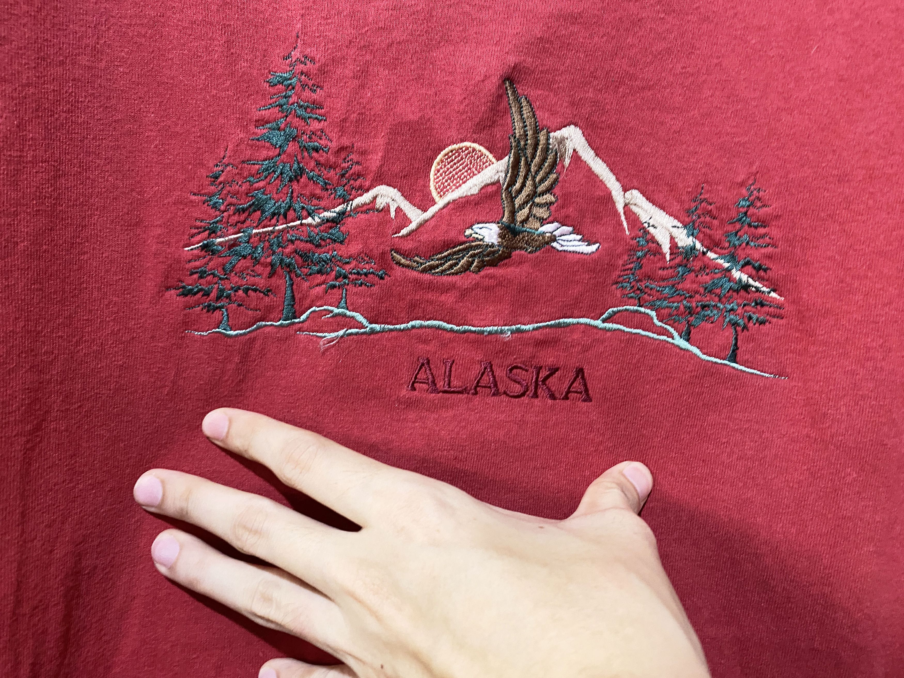 Vintage Vintage 90s Embroidery Alaska Shirt Size US XL / EU 56 / 4 - 2 Thumbnail