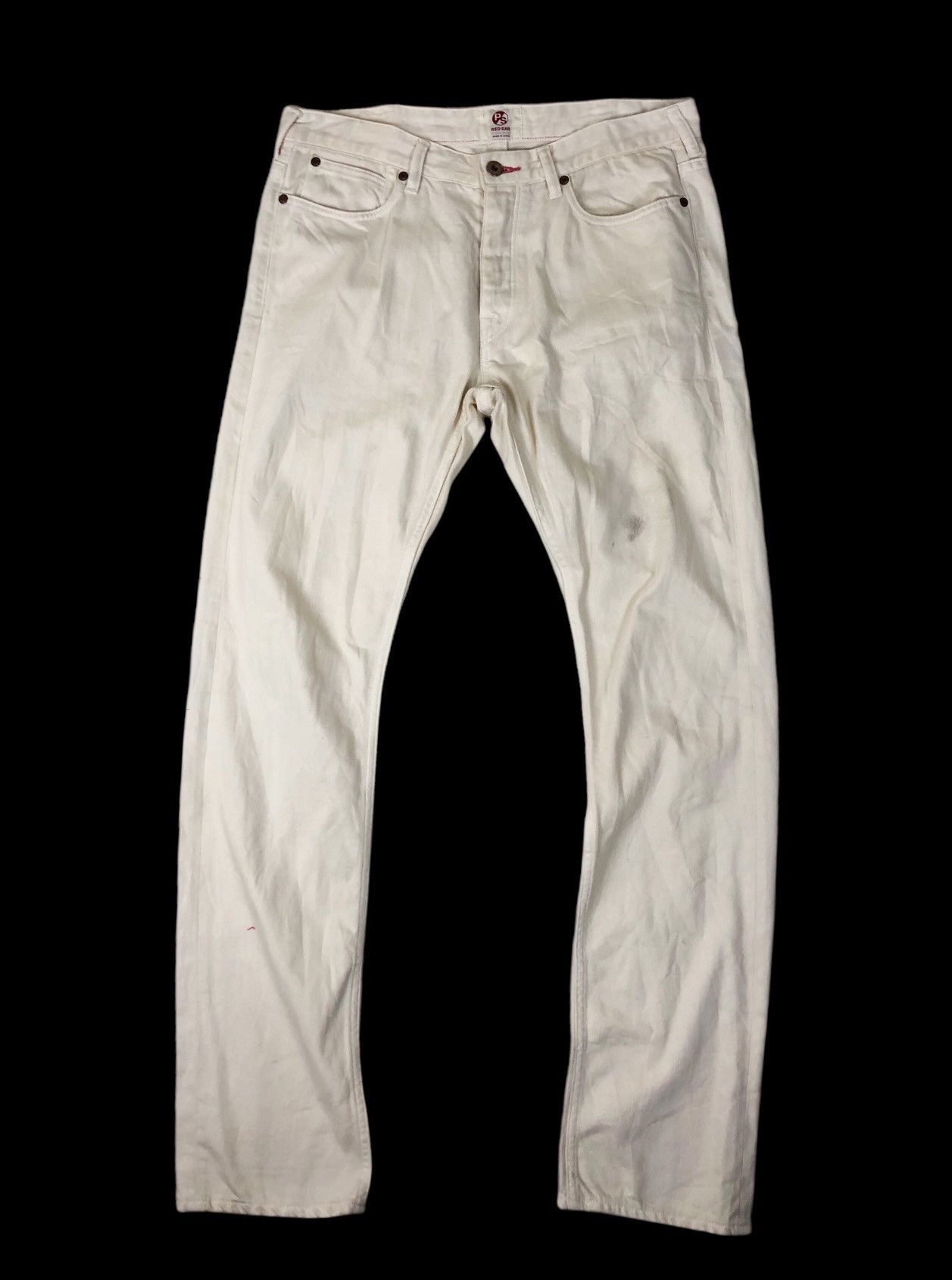 Japanese Brand × Paul Smith × Paul Smith Red Ear Paul Smith Red Ear White Button Denim Jeans Size US 33 - 1 Thumbnail