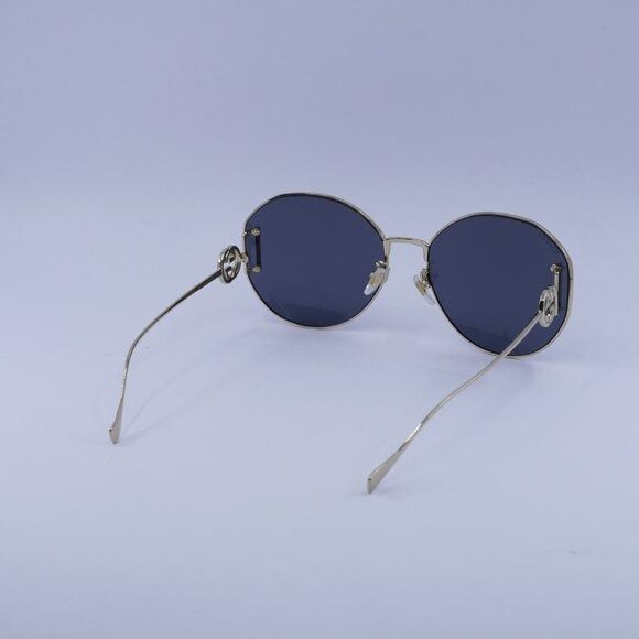 Gucci Gucci GG1206SA 002 Sunglasses Gold Round Frame, Grey Lenses Size ONE SIZE - 10 Thumbnail