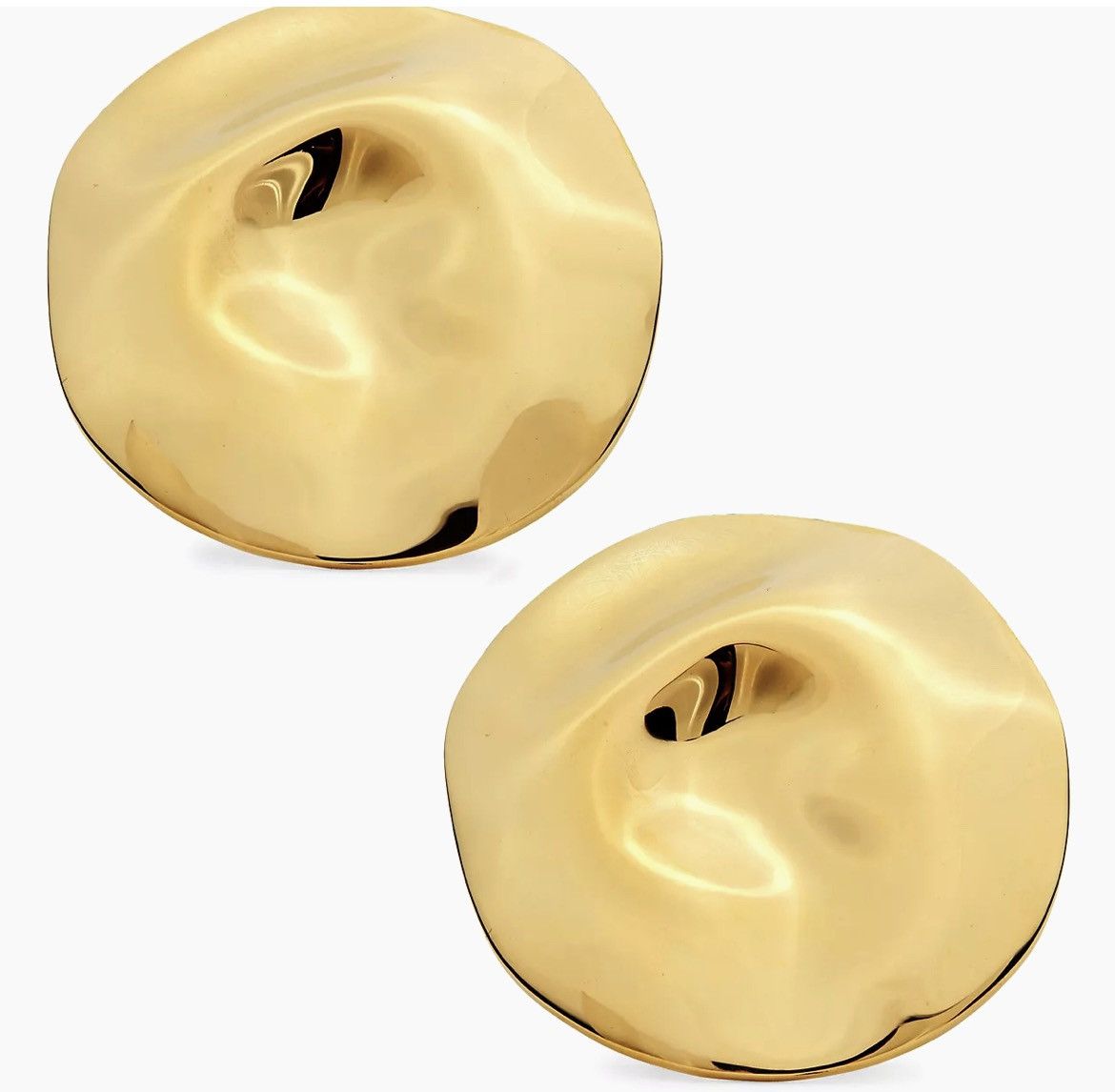 Vintage Vintage 80’s Monet Hammered Dome Earrings Size ONE SIZE - 12 Thumbnail