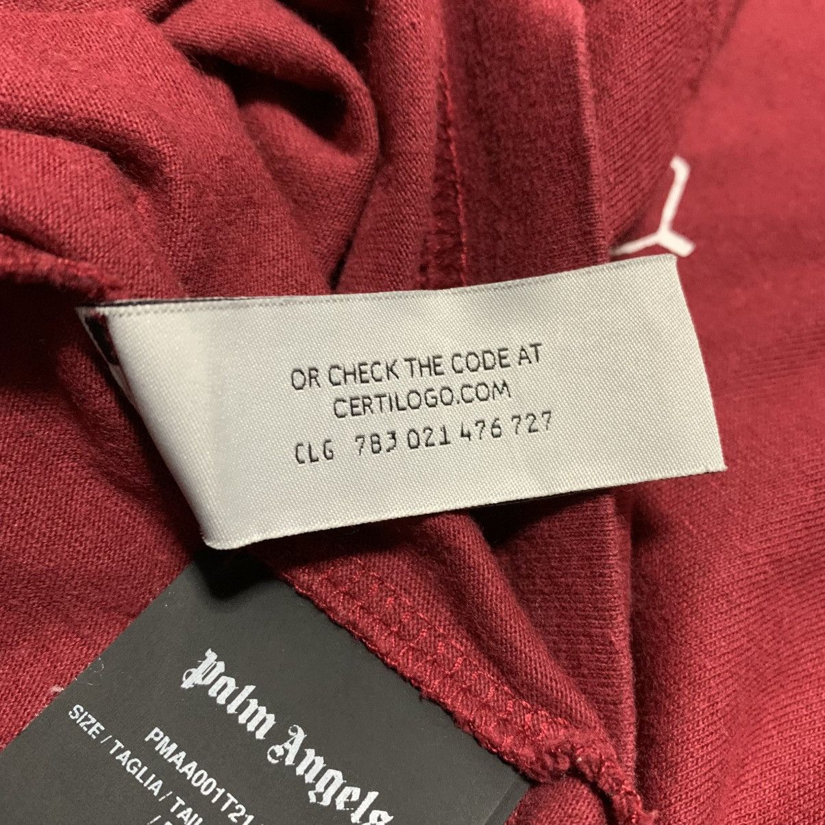 Palm Angels Palm Angels Medium Tee END Bear Rose Burgundy Red T-Shirt Size US M / EU 48-50 / 2 - 11 Thumbnail