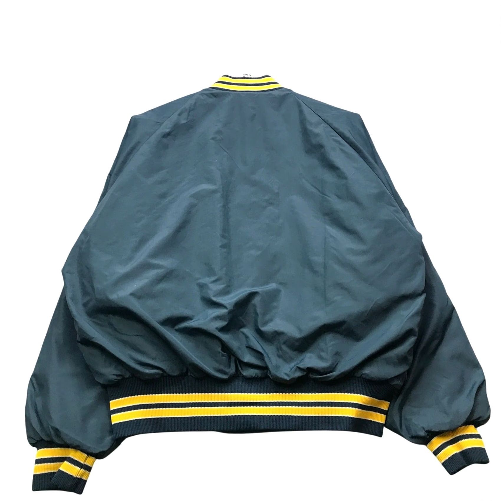 Dunbrooke VINTAGE Dunbrooke Bloomfield FMBA 19 Bomber Jacket Mens Large Navy Yellow Full Zip Pockets Size US L / EU 52-54 / 3 - 2 Thumbnail
