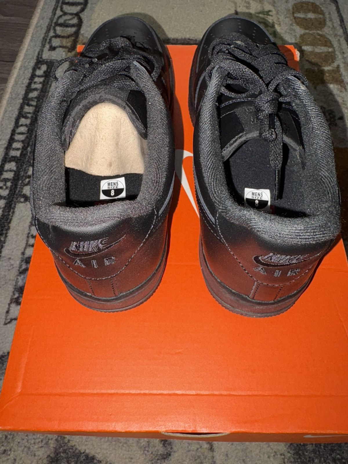 Nike × Supreme Supreme Nike Air Force 1 Low Black Size US 8 / EU 41 - 4 Thumbnail