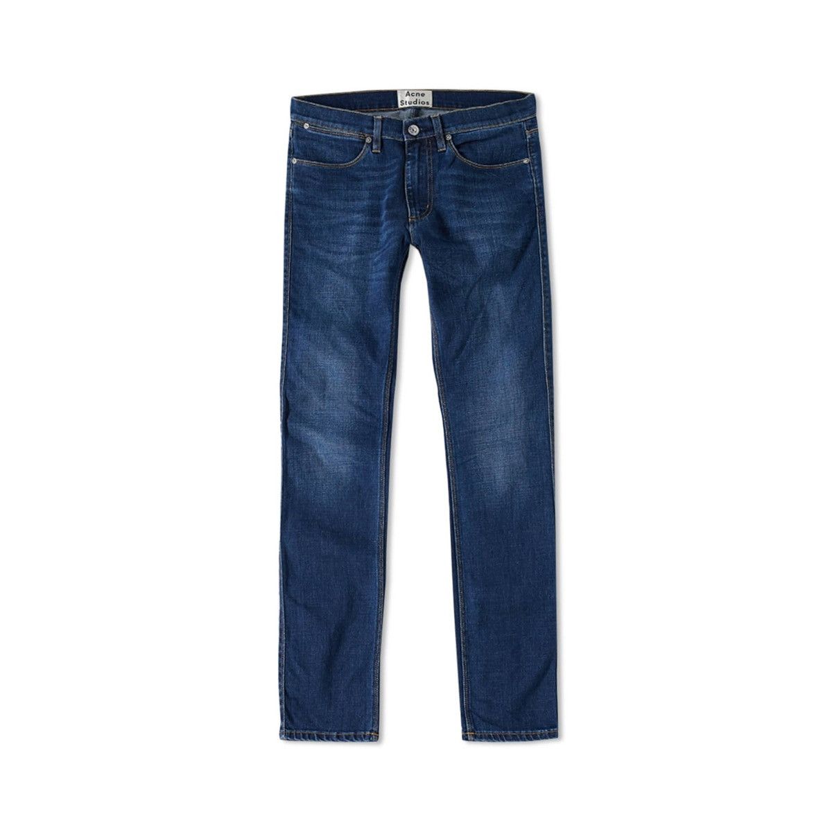 Image of Acne Studios Max Prince Used Indigo Slim Fit Blue Pant Jeans, Men's (Size 33)