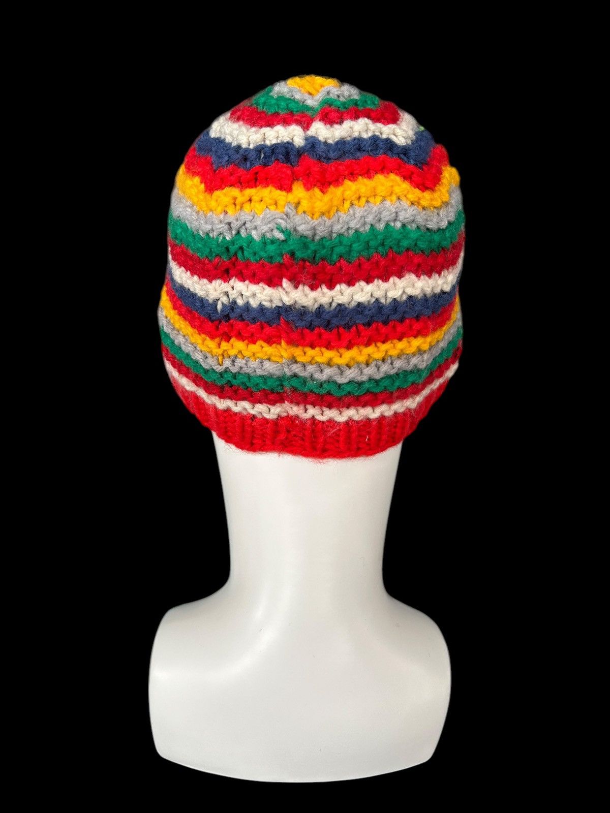Japanese Brand × Kapital × Vintage Crochet Knitted Handmade Beanie Hats ☠️☠️ Size ONE SIZE - 4 Thumbnail
