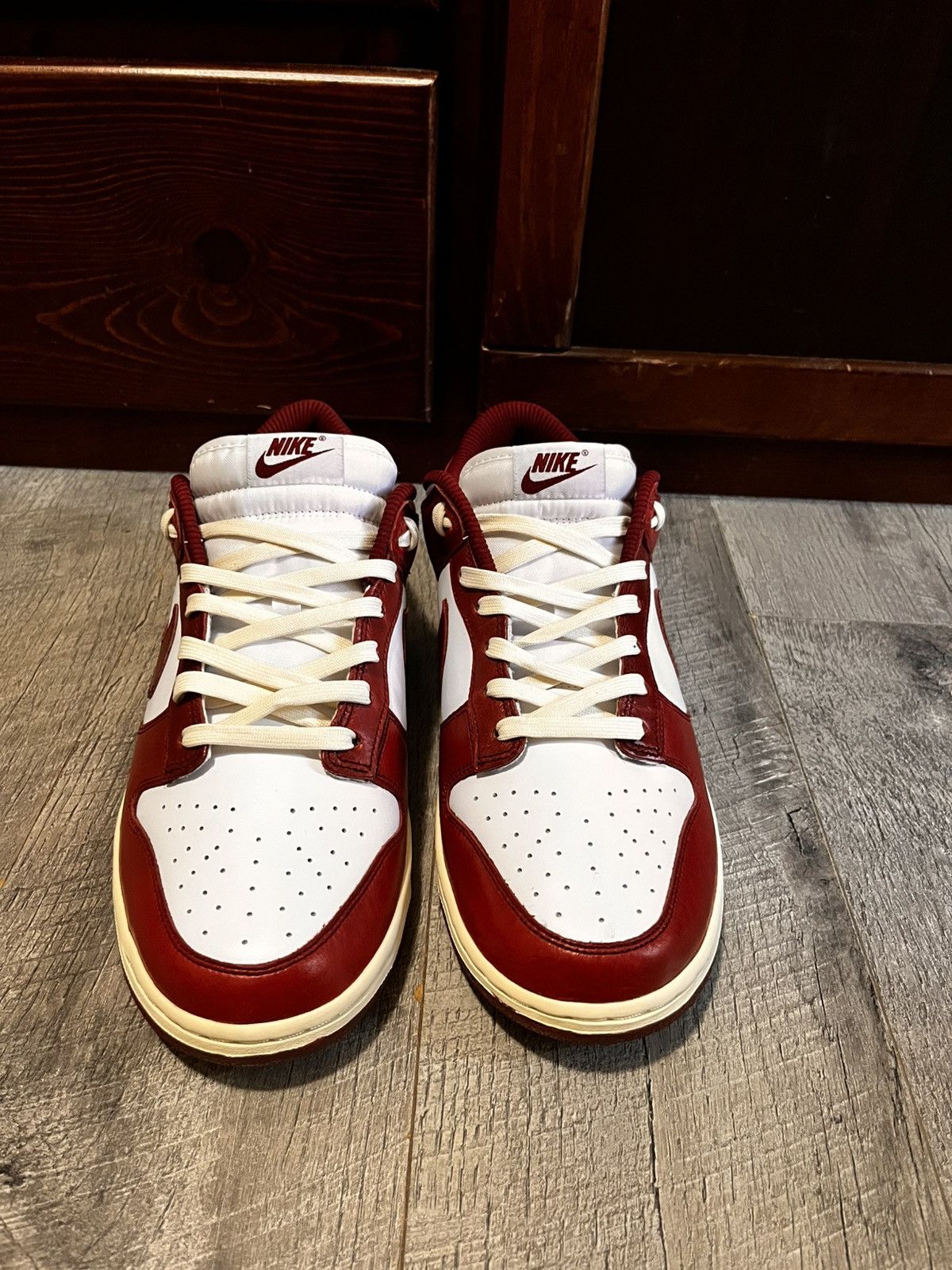Nike Nike Dunk Premium Low Vintage Red W Size US 10.5 / EU 43-44 - 3 Thumbnail