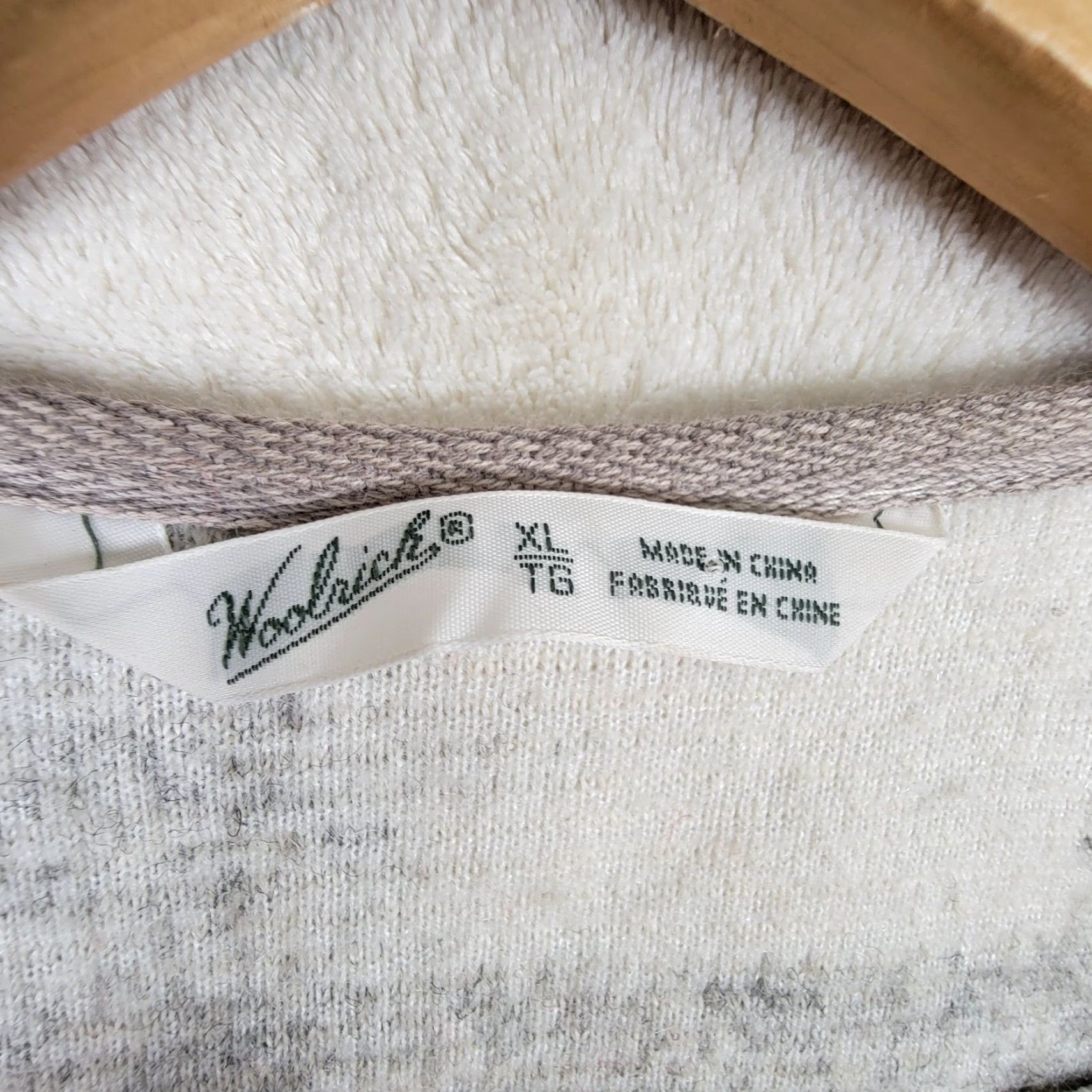 Vintage Woolrich Womens Wool Vest Gray White Plaid Fleece Full Zip Outdoor 90s Jacket Mid-Length Regular Fit XL Womens Vest Size XL / US 12-14 / IT 48-50 - 3 Thumbnail