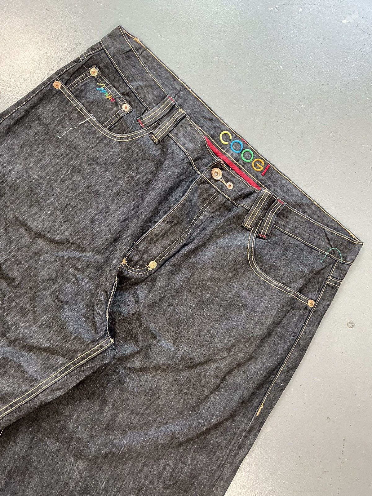 Coogi × Vintage Vintage Coogi pocket embroidered SpellOut denim jort Size US 44 / EU 60 - 5 Thumbnail