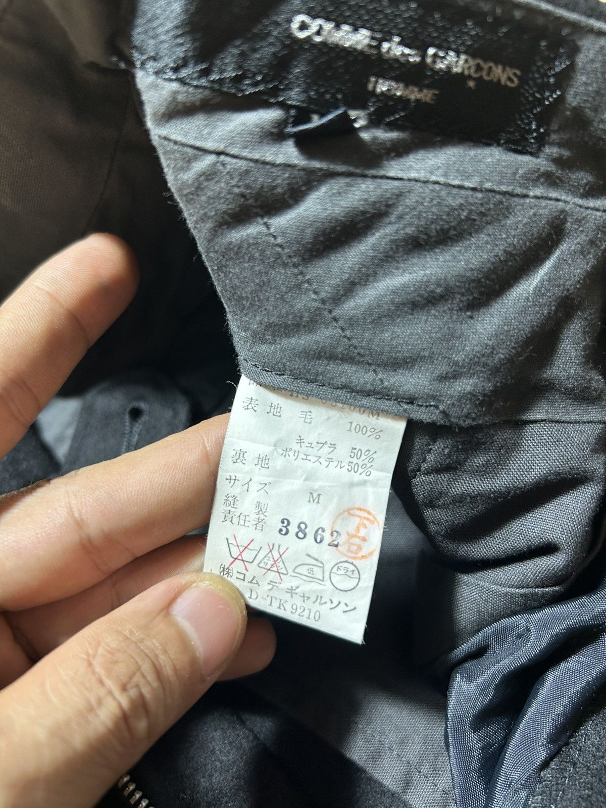 Comme des Garcons Comme Des Garcons Black Pleated Trousers Pants Size US 29 - 9 Thumbnail